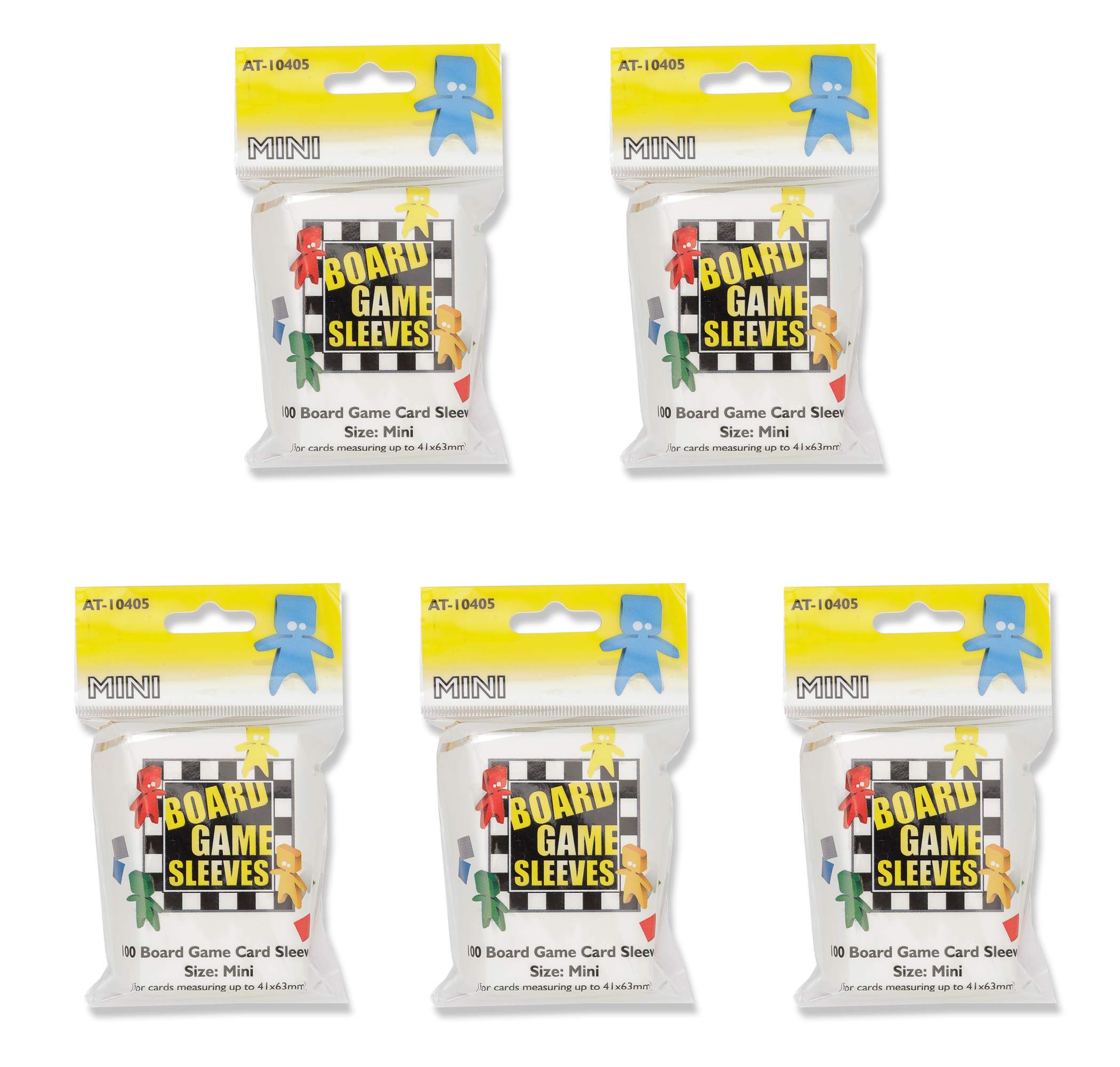 5 Packs Arcane Tinmen Board Game Sleeves - 100 ct Mini Size Card Protectors for MTG, Pokemon & Yugioh - Premium Value Bundle for Card Game Protection & Storage