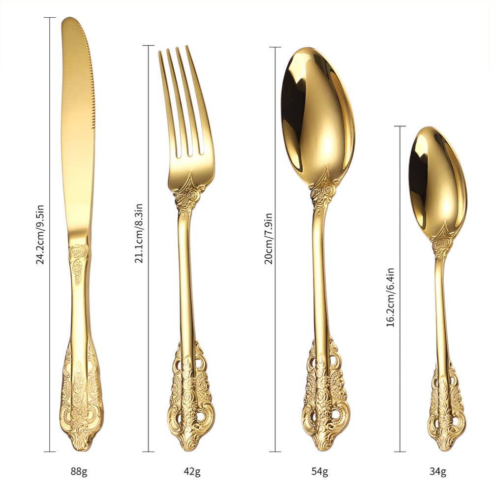 Stainless Steel Western Dinner Set - 24-Piece Reusable Cutlery Flatware Set with Forks, Spoons & Knives | Elegant Tableware for Home Dining, Restaurant Use & Party Serving | Durable Kitchen Utensils for Everyday Meals & Special Occasions