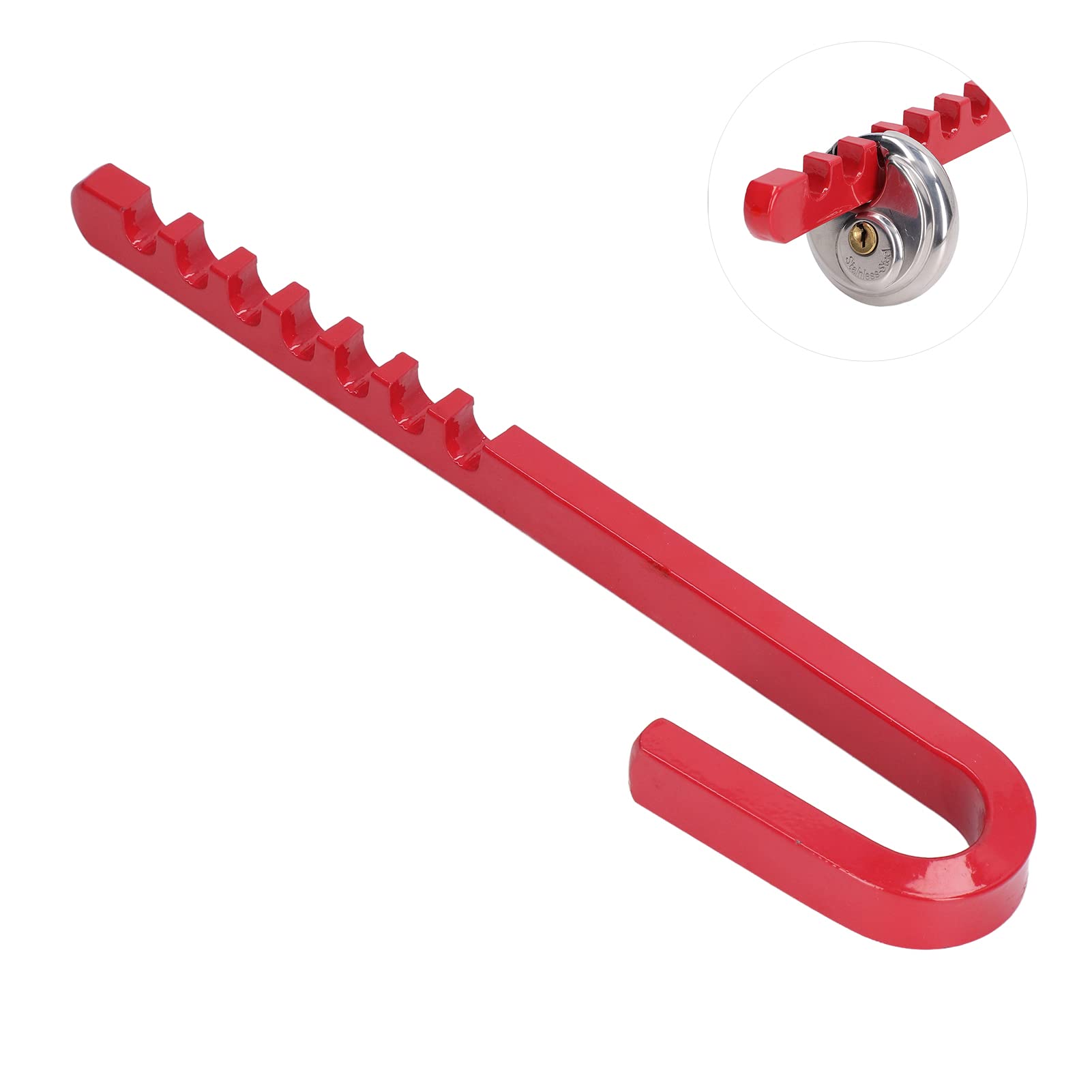 J-Type Universal Wheel Clamp Lock - High Strength Anti-Theft Steel Trailer Wheel Lock, Rustproof & Weather Resistant for Cars, RVs, Trucks - Secure Your Vehicle at Campgrounds, Parking Lots & Storage Areas