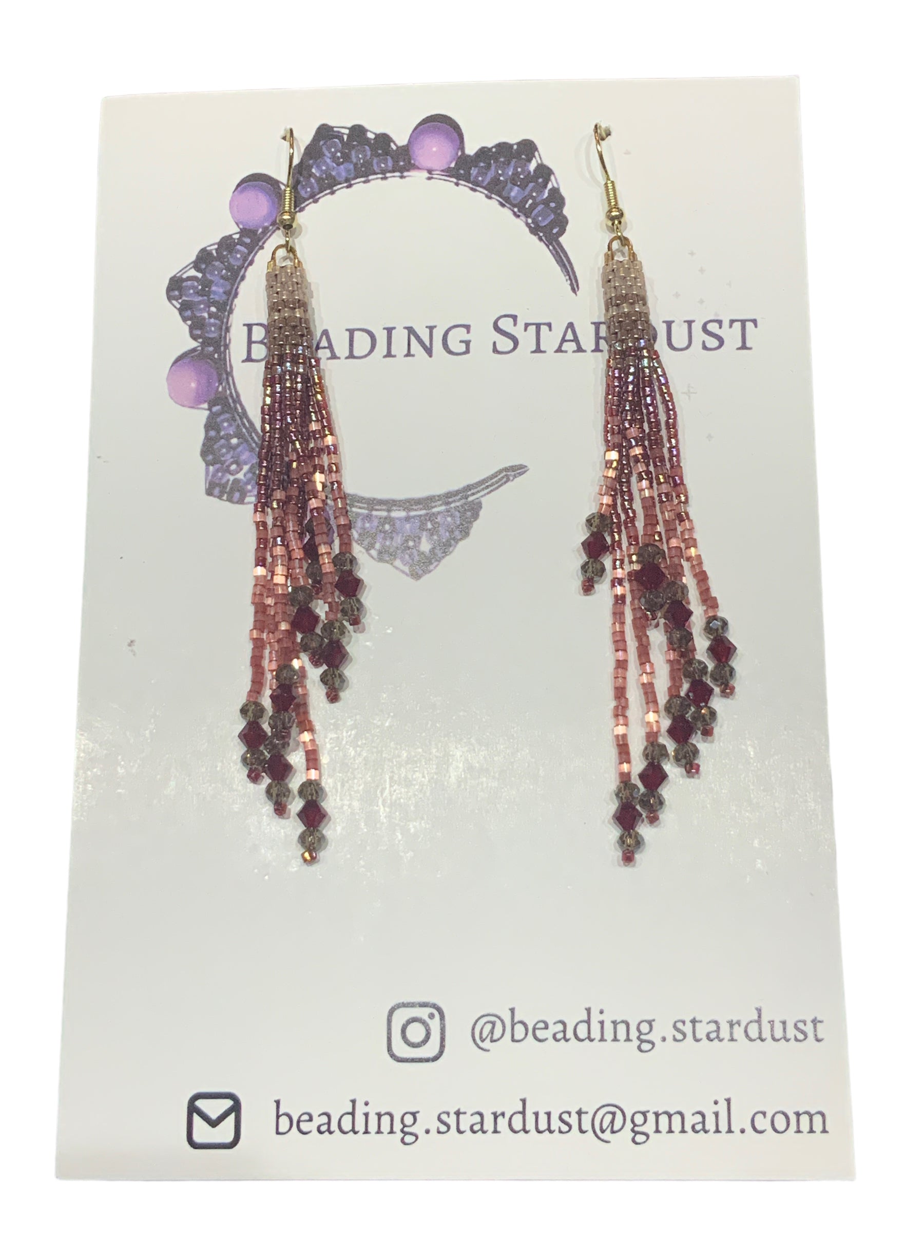 Custom Mini Beaded Tassel Earrings for Women - Handmade Boho Dangle Earrings - Lightweight Fashion Jewelry for Party, Wedding & Everyday Wear