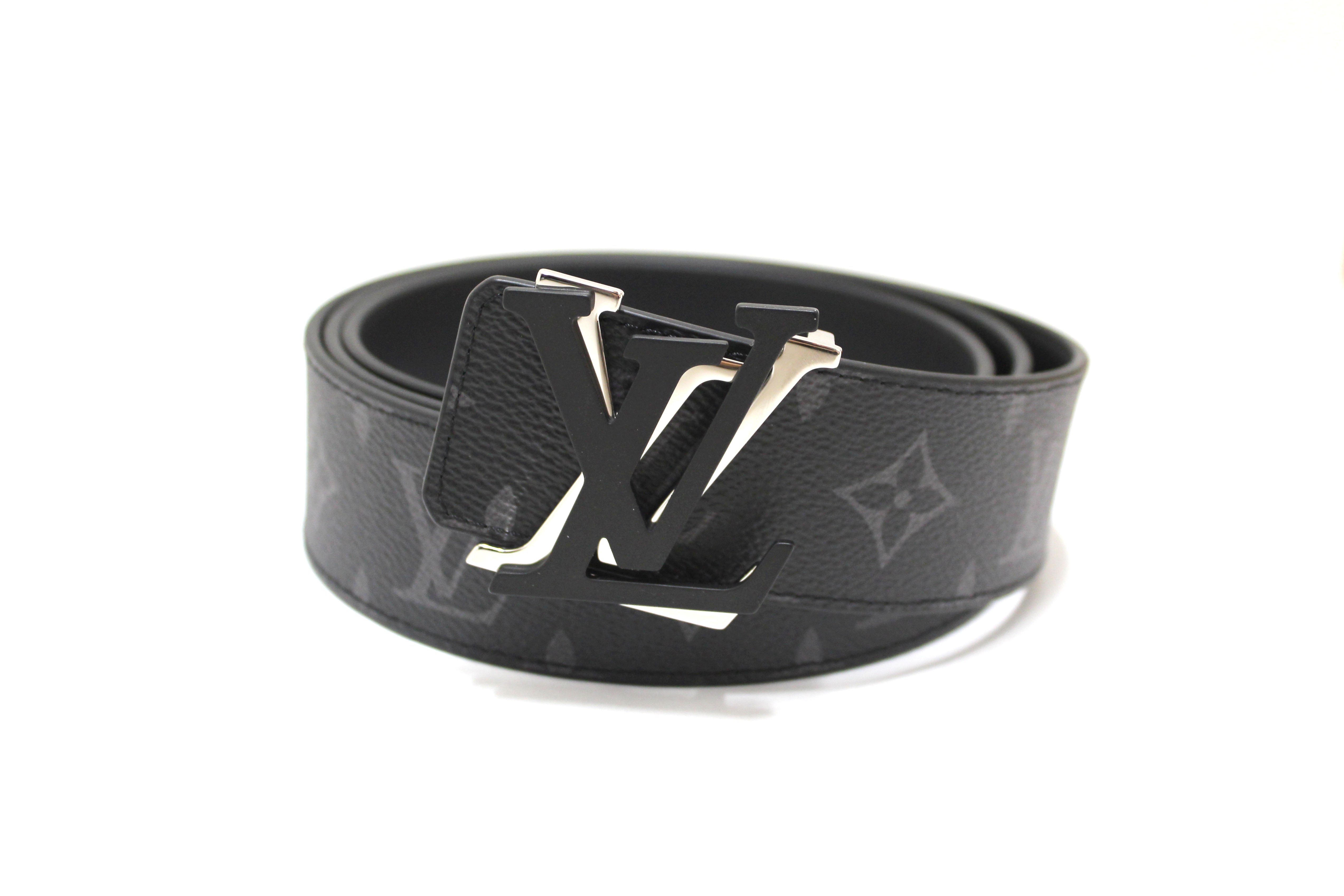 Authentic Louis Vuitton Monogram Eclipse Shake 40mm Reversible Belt - Size 110/44 (44 inches) - Luxury Unisex Fashion Accessory for Men & Women - Perfect for Business, Casual & Formal Outfits