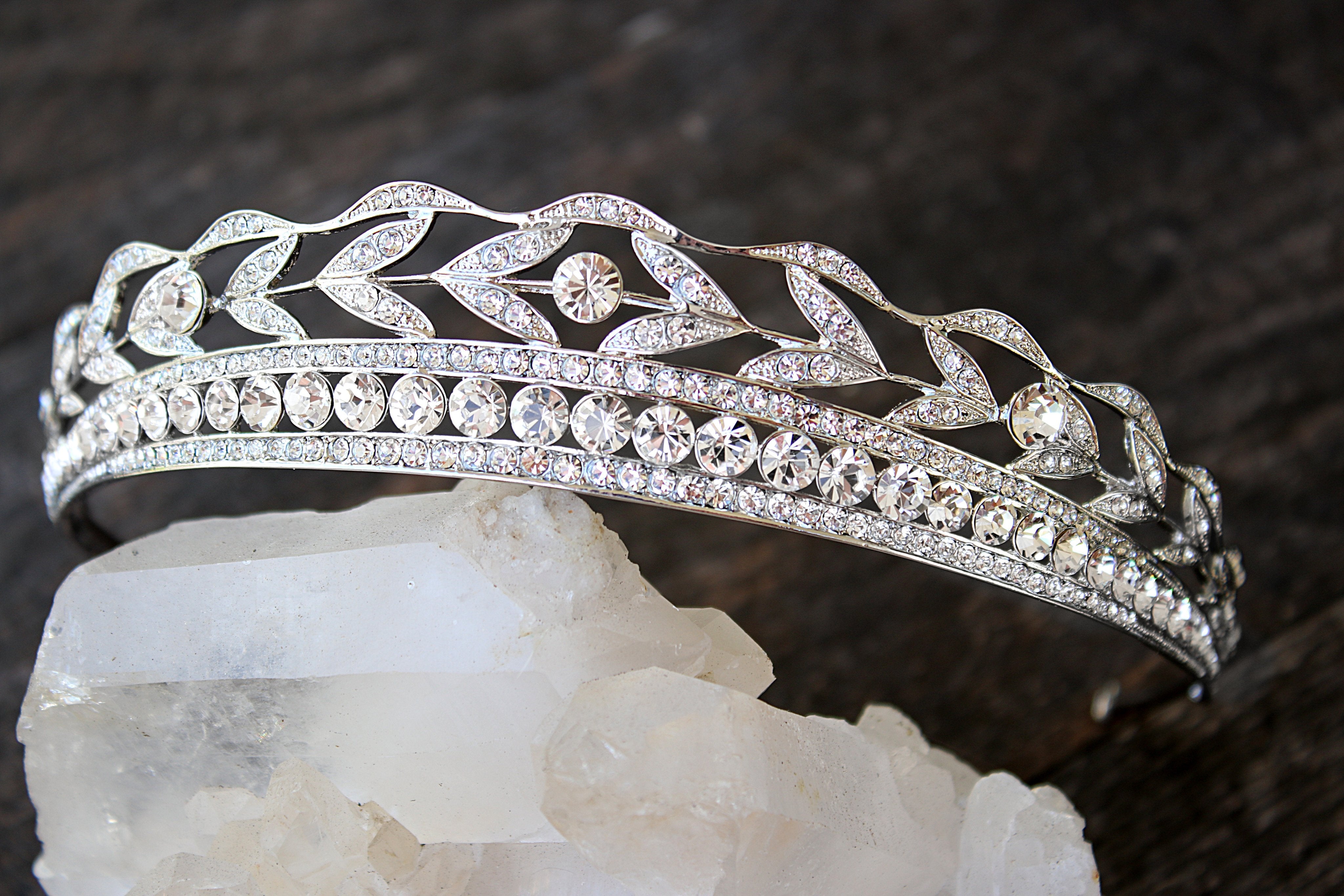 KENNEDY Wedding Tiara - Elegant Bridal Crown for Bride, Princess, Prom | Perfect for Weddings, Pageants, Quinceañeras & Special Occasions