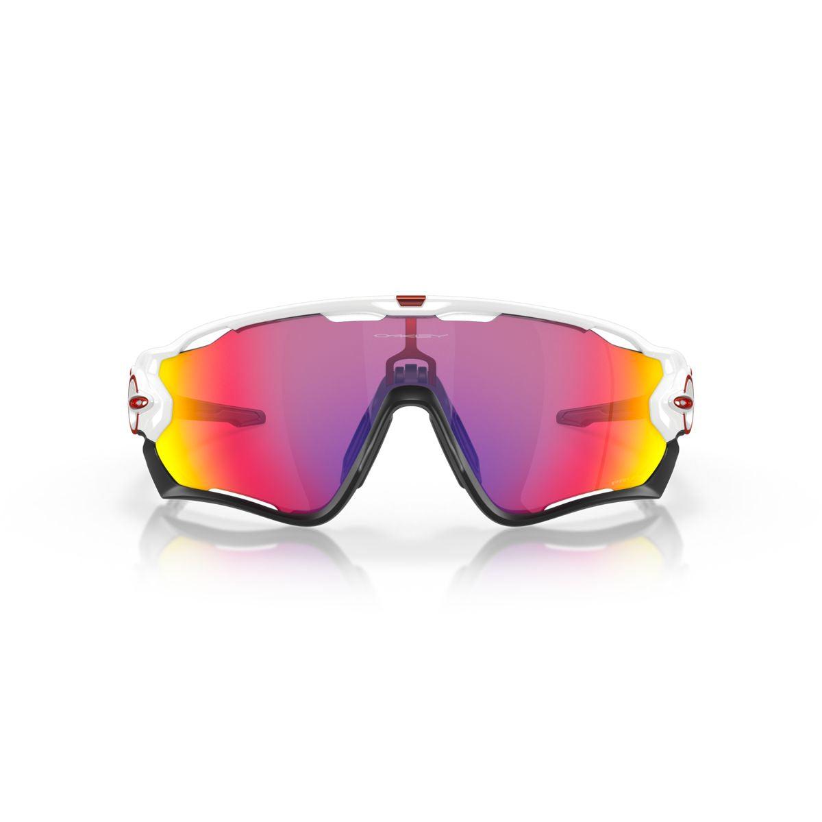 Oakley Jawbreaker Sunglasses Polished White with Prizm Road Lens - 0OO9290 929005 - Perfect for Cycling, Running & Outdoor Sports