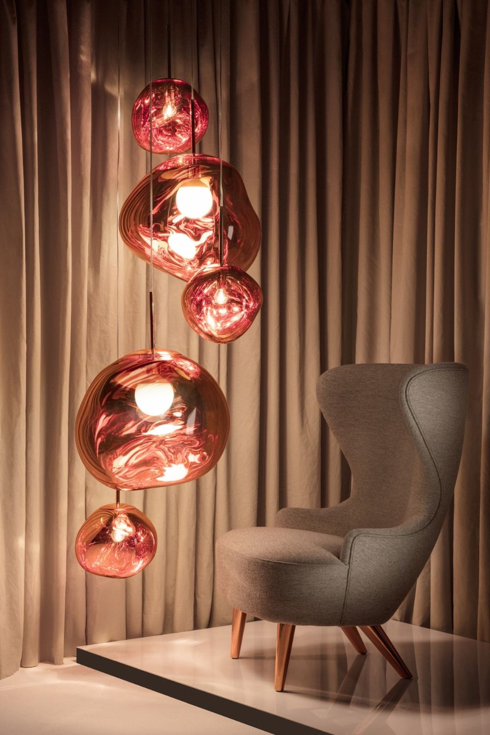 Modern Lava Pendant Lamp - Stylish Volcanic Glass Ceiling Light Fixture for Living Room, Bedroom & Dining Room Decor