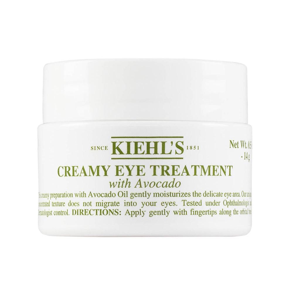 Kiehl's Since 1851 Creamy Eye Treatment with Avocado - Hydrating Under Eye Cream for Dark Circles & Puffiness - Perfect for Nighttime Skincare Routine & Travel