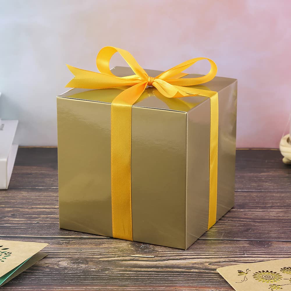 Ezek 12-Pack Square Gift Boxes for Birthdays, Weddings & Holidays - Elegant Present Packaging for All Giving Occasions