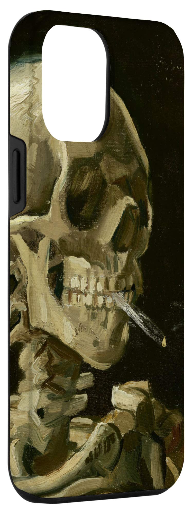 iPhone 12 Pro Max Case - Van Gogh Skull with Burning Cigarette Art Cover - Protective Phone Case for Apple iPhone 12 Pro Max - Perfect for Art Lovers & Van Gogh Fans