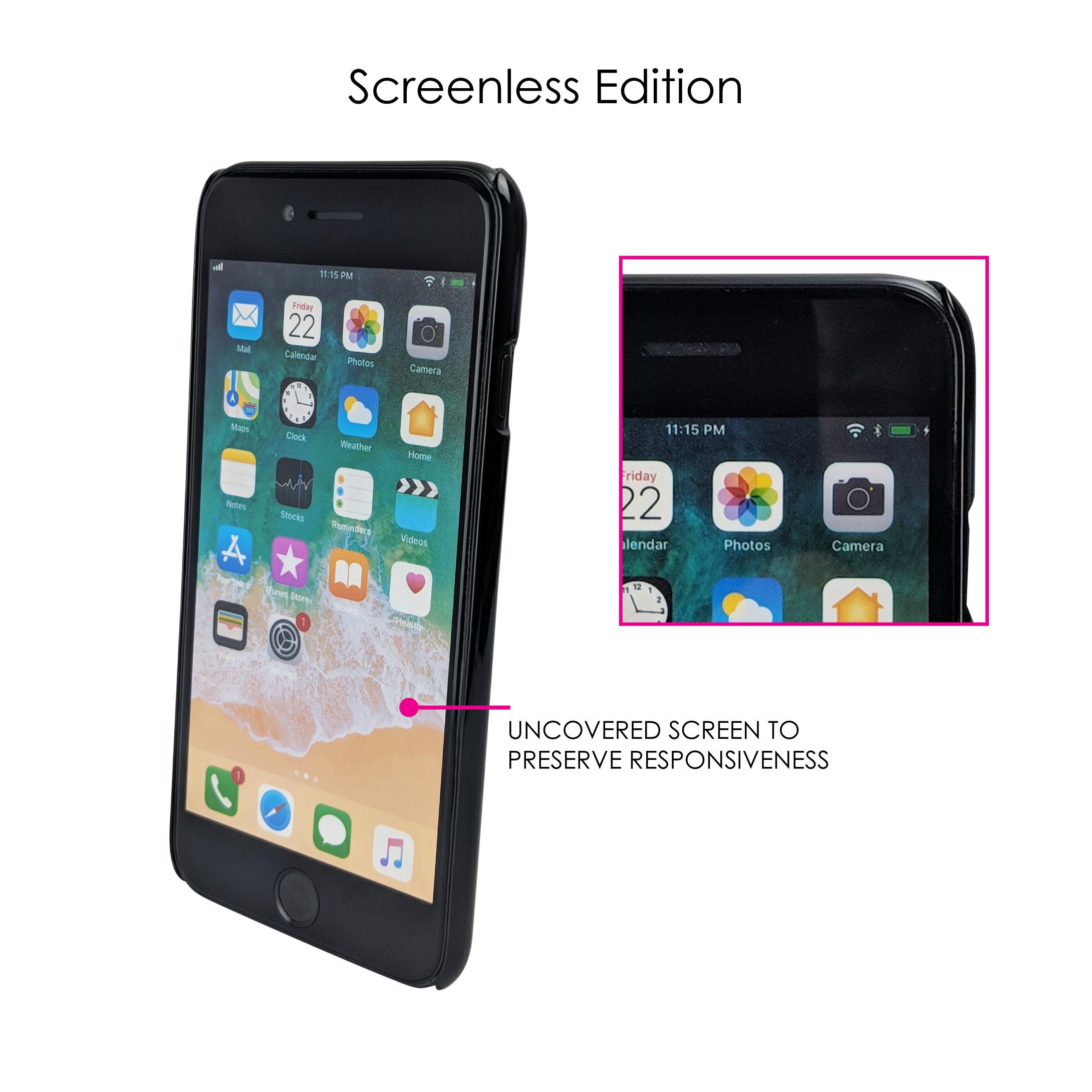 DistinctInk Ultra Slim Hard Plastic Case for iPhone 7/8/SE (2020) 5.5