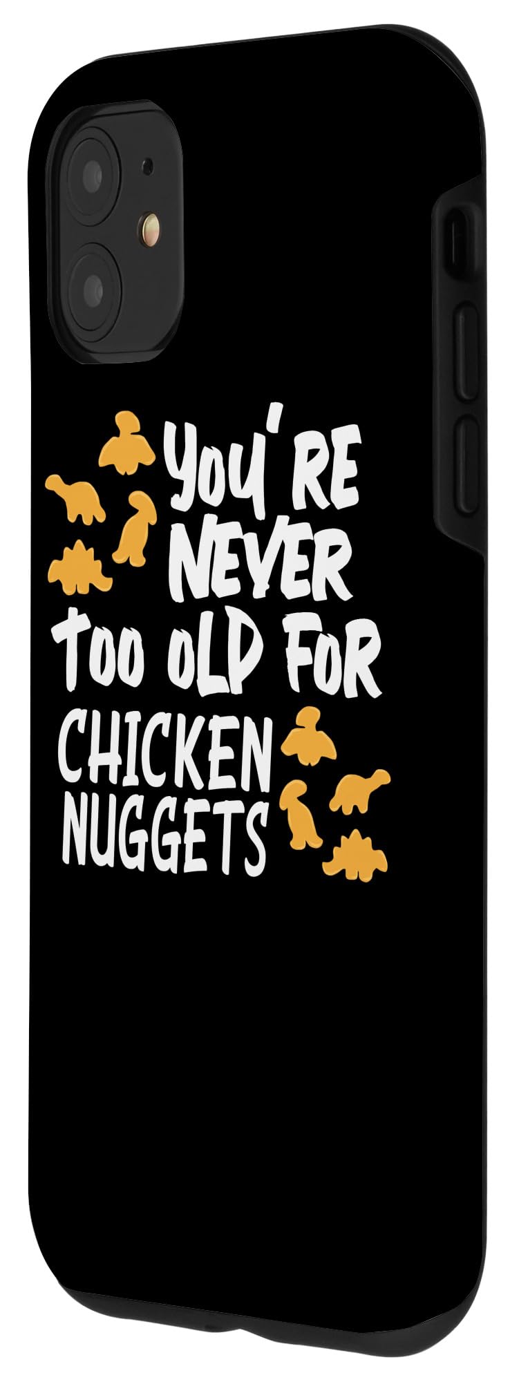 iPhone 11 Case - Funny Dinosaur Chicken Nuggets Design for Kids & Men | Perfect Gift for Birthday, Christmas & Daily Use
