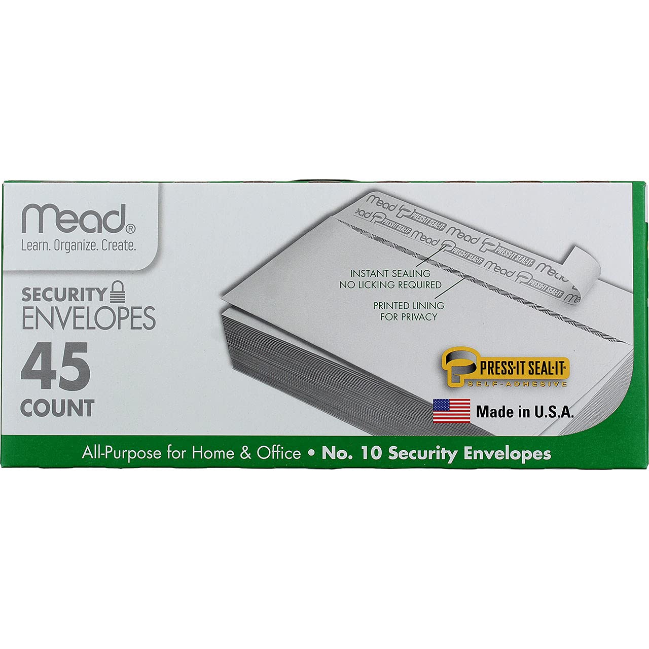 Self-Sealing #10 Envelope - 4.125 x 9.5 Inches Business Envelopes for Mailing, Letters, Bills & Documents (Pack of 100) | Perfect for Office, Home & Mailing Services
