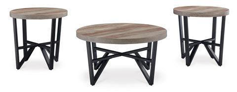Deanlee T235 13-Inch Cocktail Table Set with 2 Matching End Tables - Modern Living Room Furniture for Small Spaces, Home Decor, and Entertaining Guests
