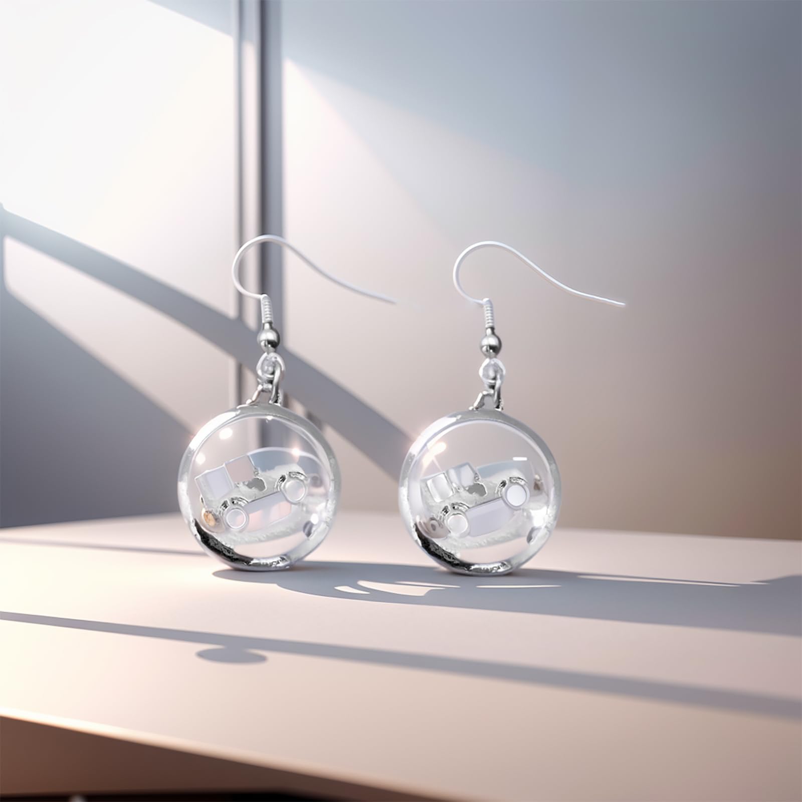 Jeep Earrings for Women - Handmade Drop Dangle Earrings, Personalized Jeep Jewelry Gift for Women and Girls | Perfect for Jeep Lovers, Car Enthusiasts, and Everyday Wear