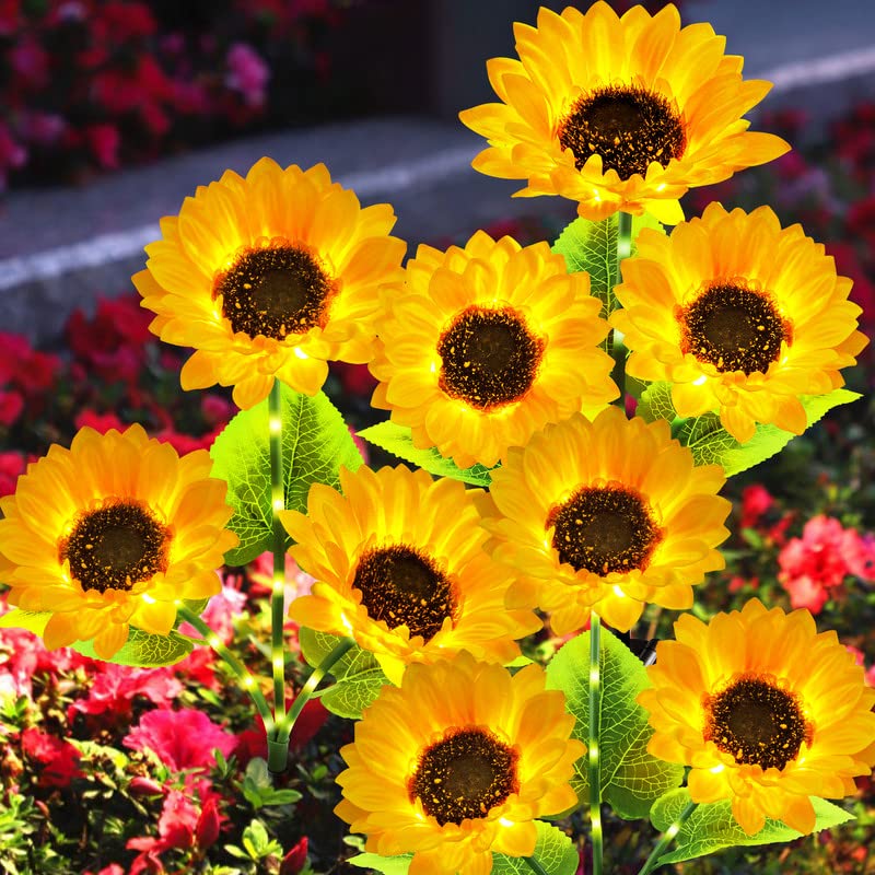 Solar Sunflower Lights - Waterproof Outdoor Garden Decor for Yard & Patio