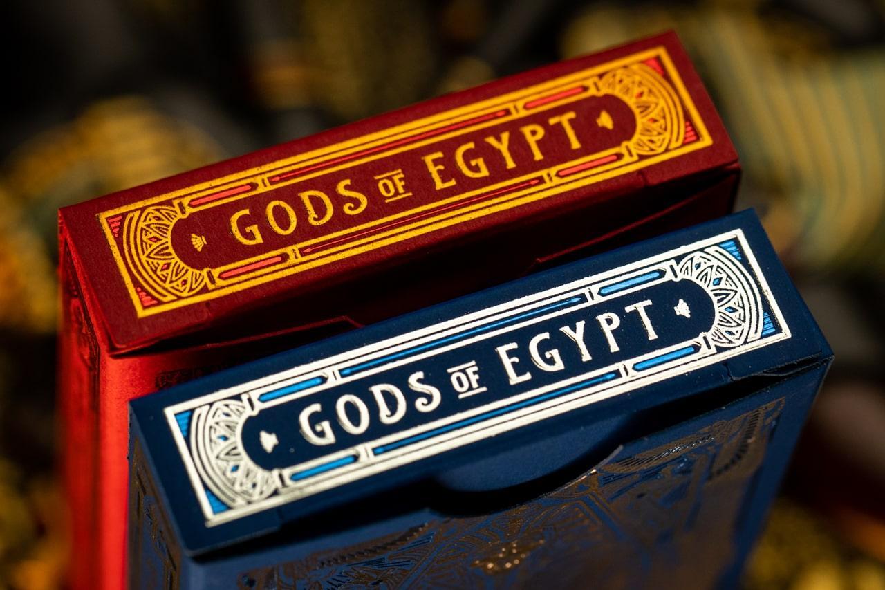 Gods of Egypt Playing Cards - Red Ochre Edition | Premium Egyptian Mythology Themed Deck for Card Games, Magic Tricks & Collectors
