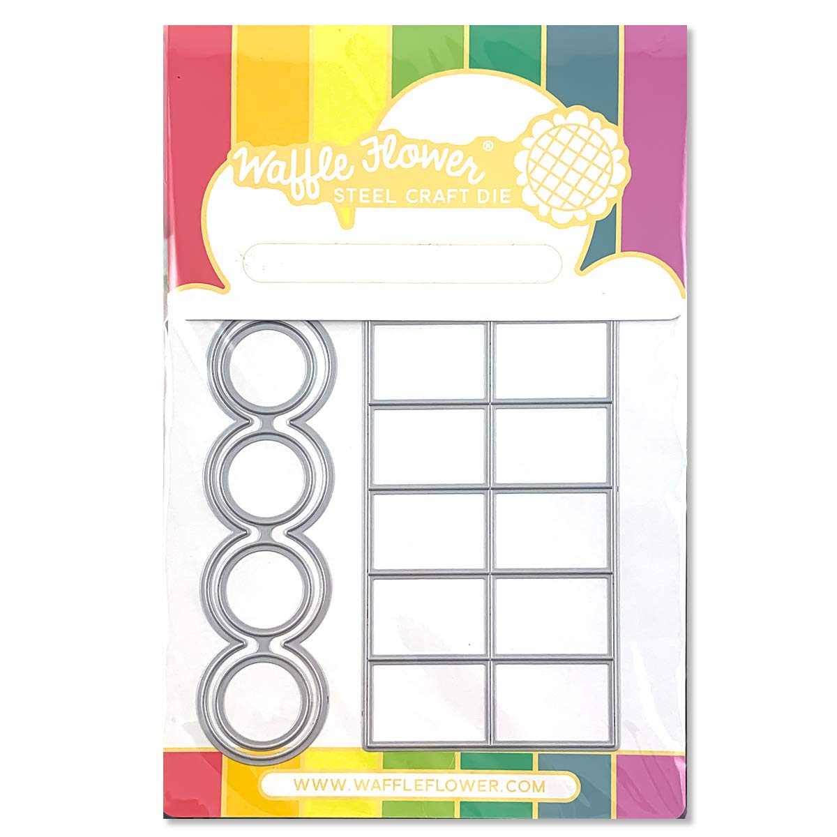 Watercolor Swatch Die Set - Matching Die for Waffle Flower Watercolor Swatches | Perfect for Organizing & Coordinating Artist Color Palettes | Ideal for Watercolor Painting, Scrapbooking & Card Making