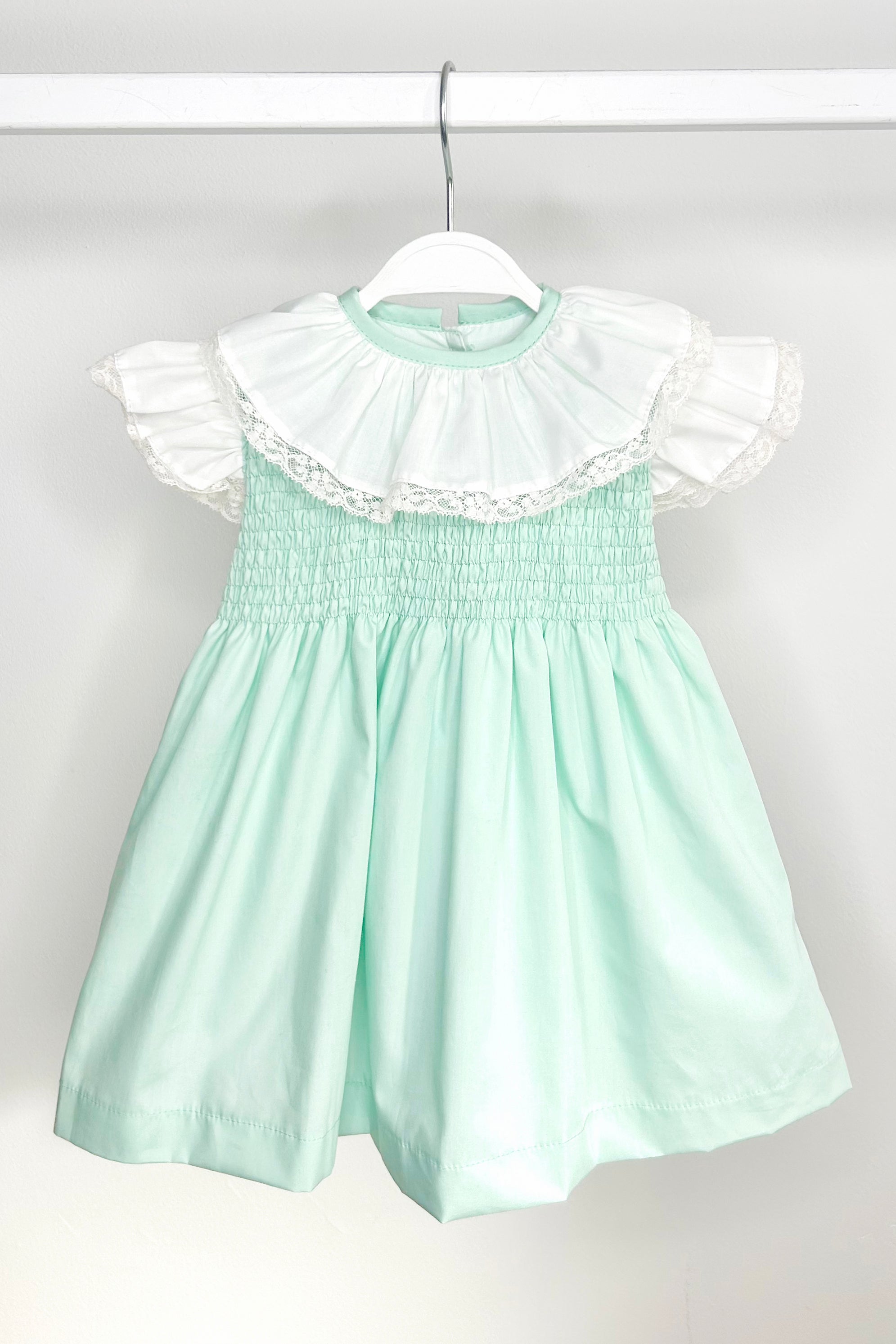Tabitha Mint Green Shirred Dress - Flowy Summer Midi Dress with Elastic Waist | Perfect for Beach, Brunch & Date Nights