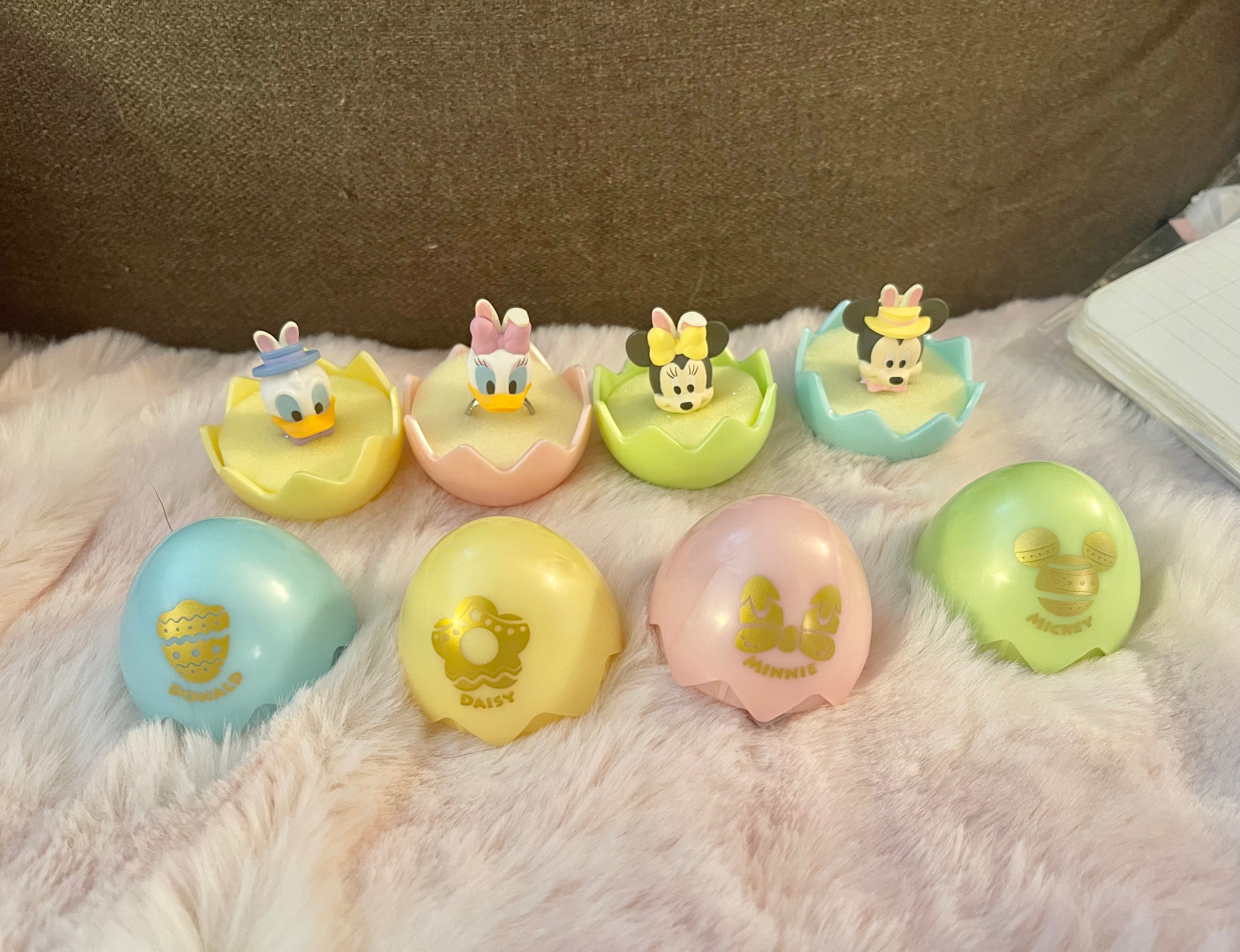 Disney Easter Gacha Rings - Cute Collectible Character Rings for Kids & Adults - Perfect for Easter Gifts, Party Favors, and Surprise Egg Toys