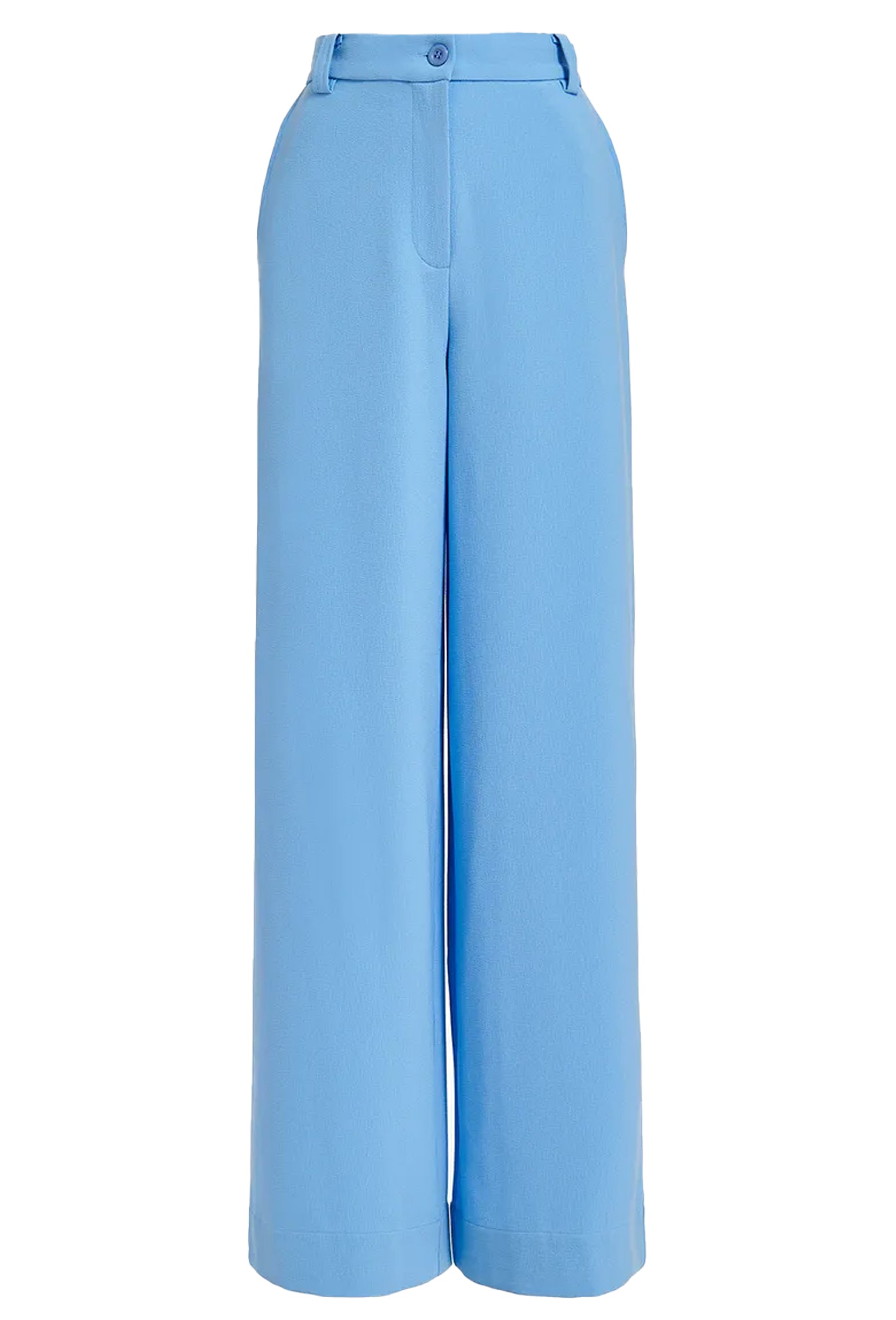 Essentiel Antwerp Women's Fall Pants in Blue | Comfortable High-Waisted Trousers for Work & Casual Outfits