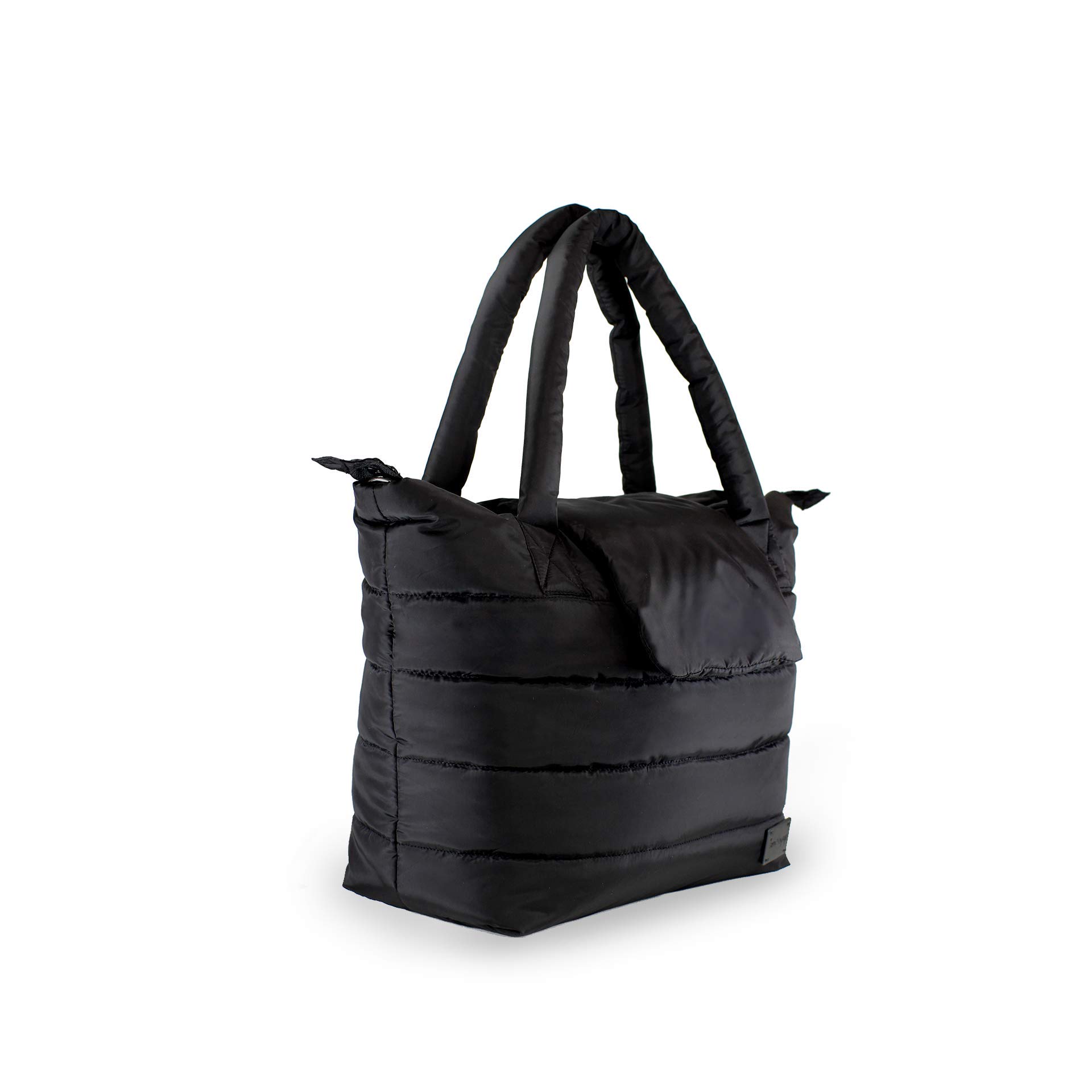 7AM Women's Waterproof Tote Bag - Stylish Crossbody Diaper Bag with Zippered Compartments, Includes Changing Pad & 2 Stroller Straps | Perfect for Moms, Travel, Shopping & Daily Essentials Organization