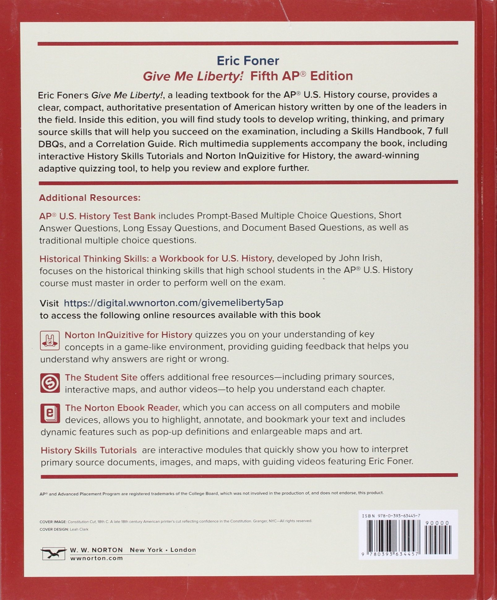 Give Me Liberty!: An American History Book - US History Textbook for Students & Educators | Perfect for Classroom Learning & Homeschooling