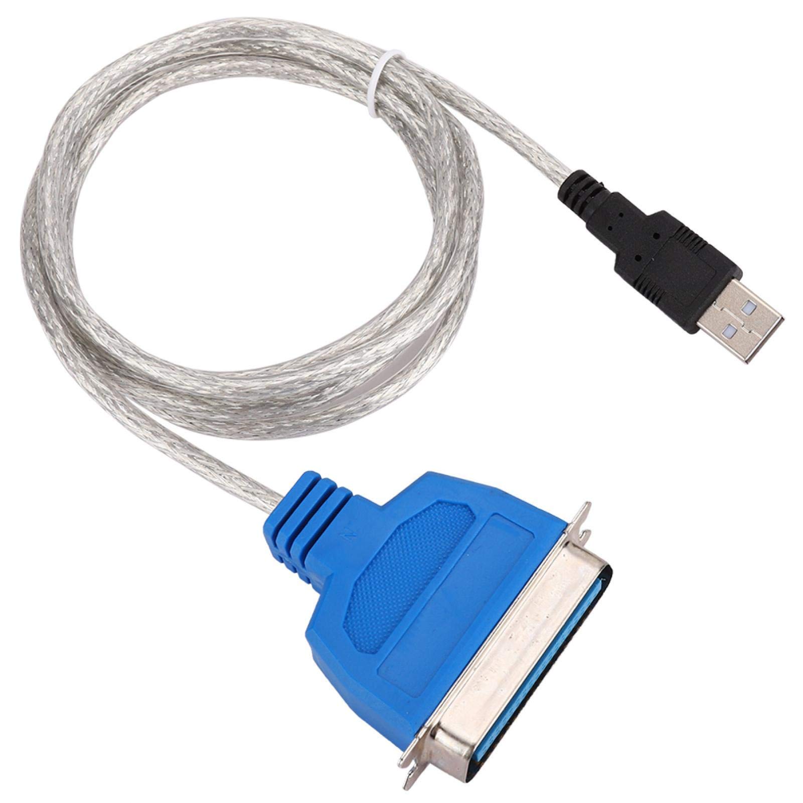 Socobeta USB to Parallel Port Cable Adapter - 1.5m/4.9ft Printer Cable with Anti-Interference Technology, Compatible with Desktops & Laptops - Perfect for Home Office, Warehouse Label Printing, and Industrial Equipment Connectivity