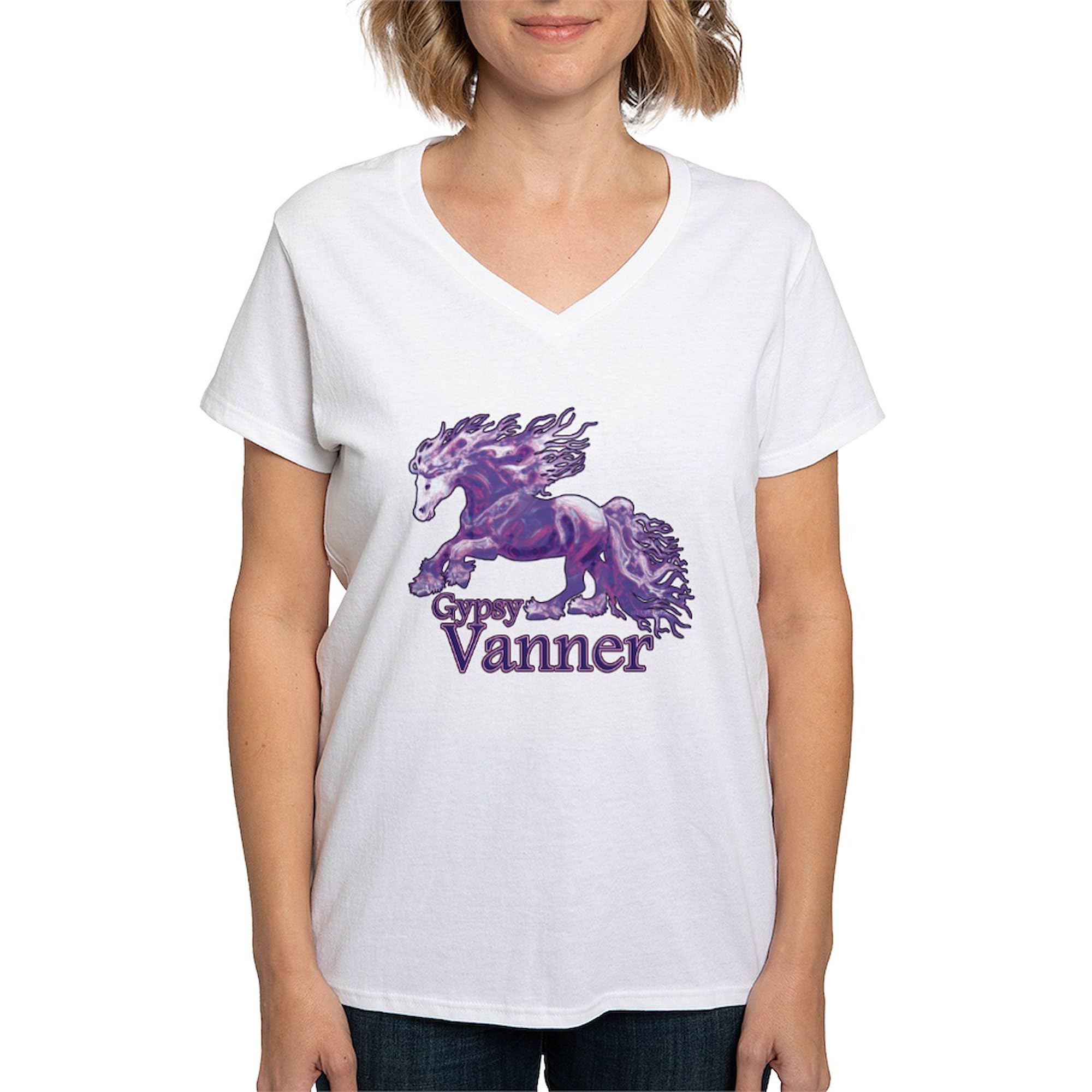 Regal Gypsy Women's V-Neck Cotton T-Shirt - Comfortable & Stylish Women's Tee for Casual Wear, Outings & Boho Fashion