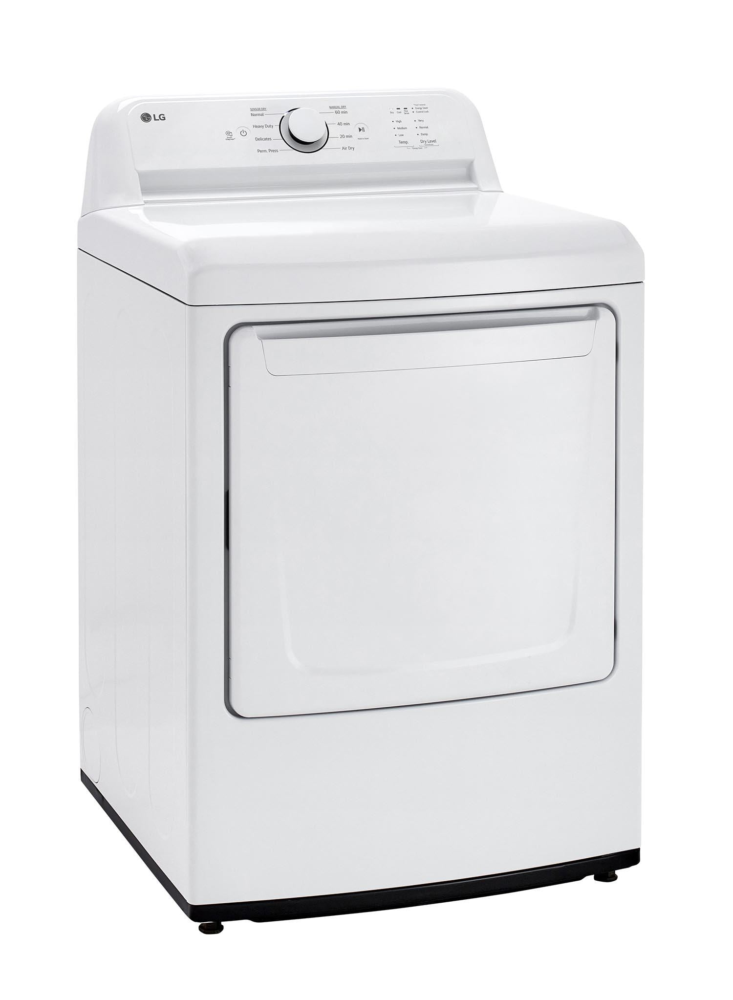 LG DLE6100W 7.3 Cu. Ft White Electric Dryer with Sensor Dry Technology - Energy Star Certified for Efficient Laundry Drying - Perfect for Homes, Apartments, and Laundromats