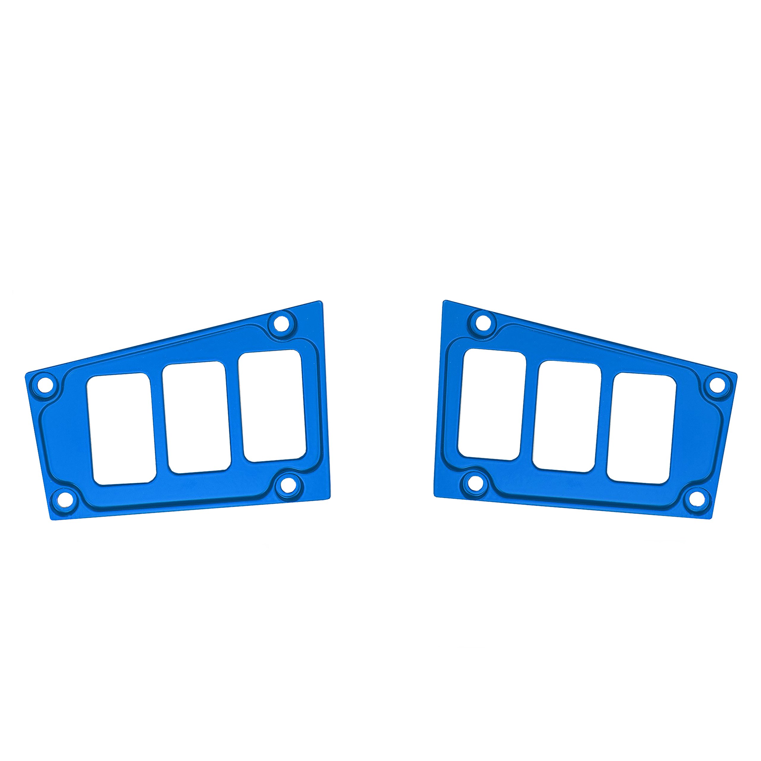 STV Motorsports Custom Switch Dash Panel Plates for 2017-2018 Polaris RZR XP 1000 RIDE COMMAND - 4 Free Rocker Switches Included - 100% Made in USA - Blue - Perfect for Off-Roading & UTV Accessories