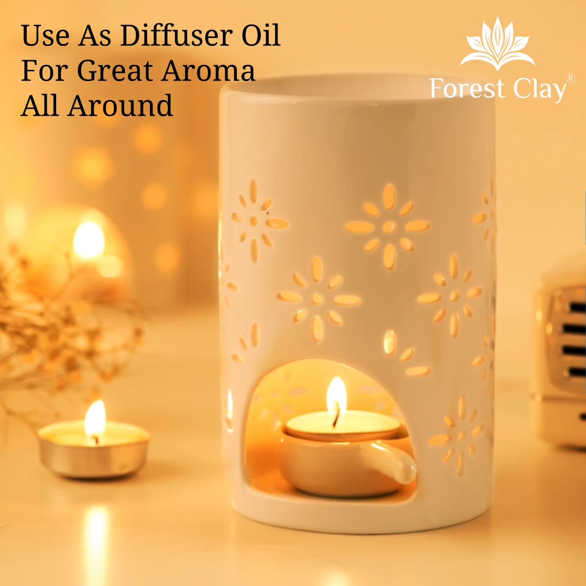 100% Pure & Natural Forest Clay Rosemary Essential Oil - 30ml for Aromatherapy, Relaxation & Skin Care