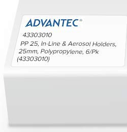 Advantec Polypropylene Filter Holder for 25mm Membranes - 6 Pack (43303010) - Ideal for Laboratory Filtration and Sample Preparation