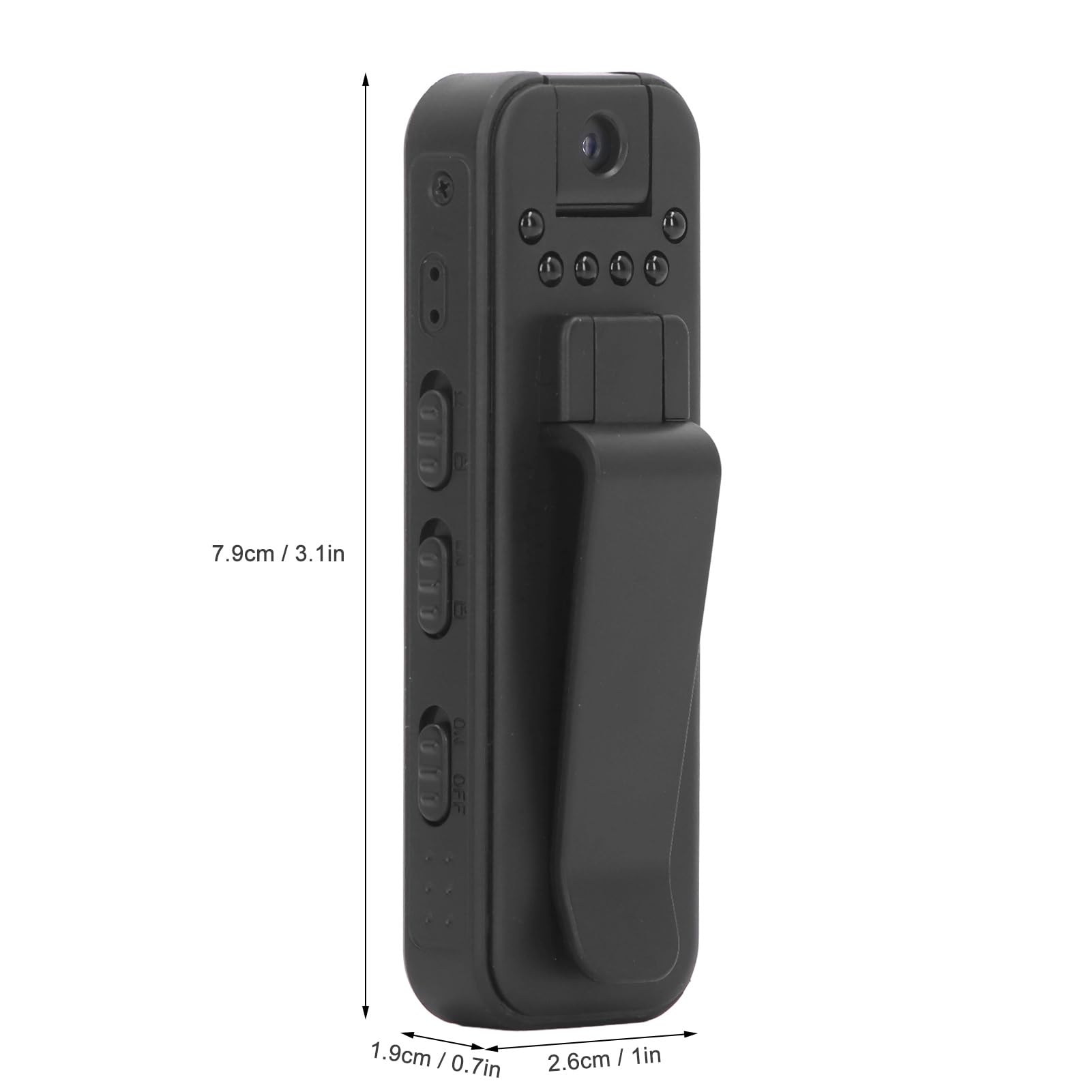 Focket Mini Body Camera - 1080P HD Wearable Video Recorder with Night Vision, Hotspot Direct Connect, 90° Wide Angle & 256GB SD Card Support - Ideal for Security, Law Enforcement, Outdoor Adventures and Evidence Recording