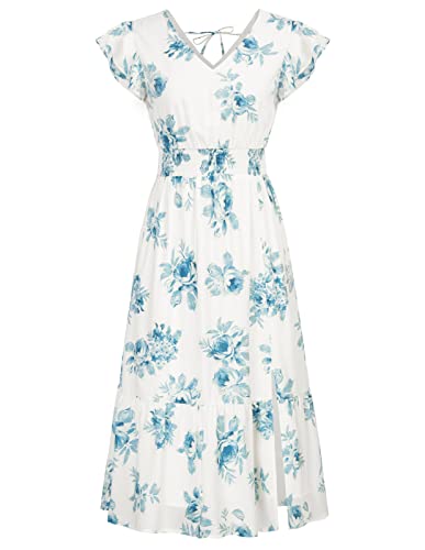 Blue-floral Print