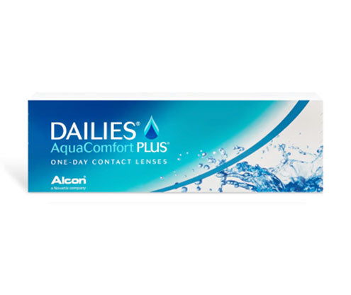 DAILIES AquaComfort Plus Daily Disposable Contact Lenses (30 Pack) - All-Day Comfort for Dry Eyes, Perfect for Work, Travel & Active Lifestyles