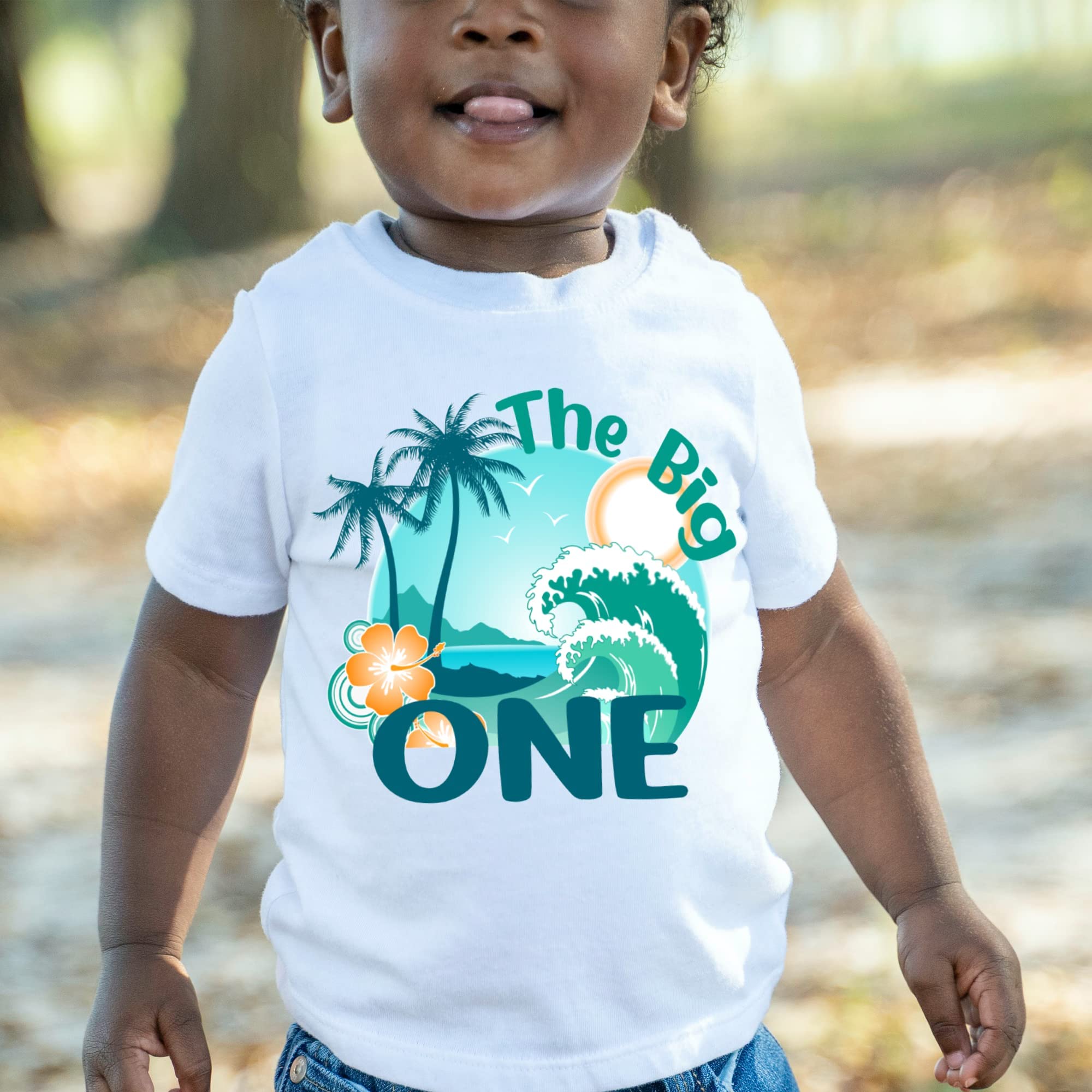 Surf Themed 1st Birthday Shirt - 'I'm One' Ocean Wave Design for 24 Months - Perfect for Beach Parties & First Birthday Celebrations