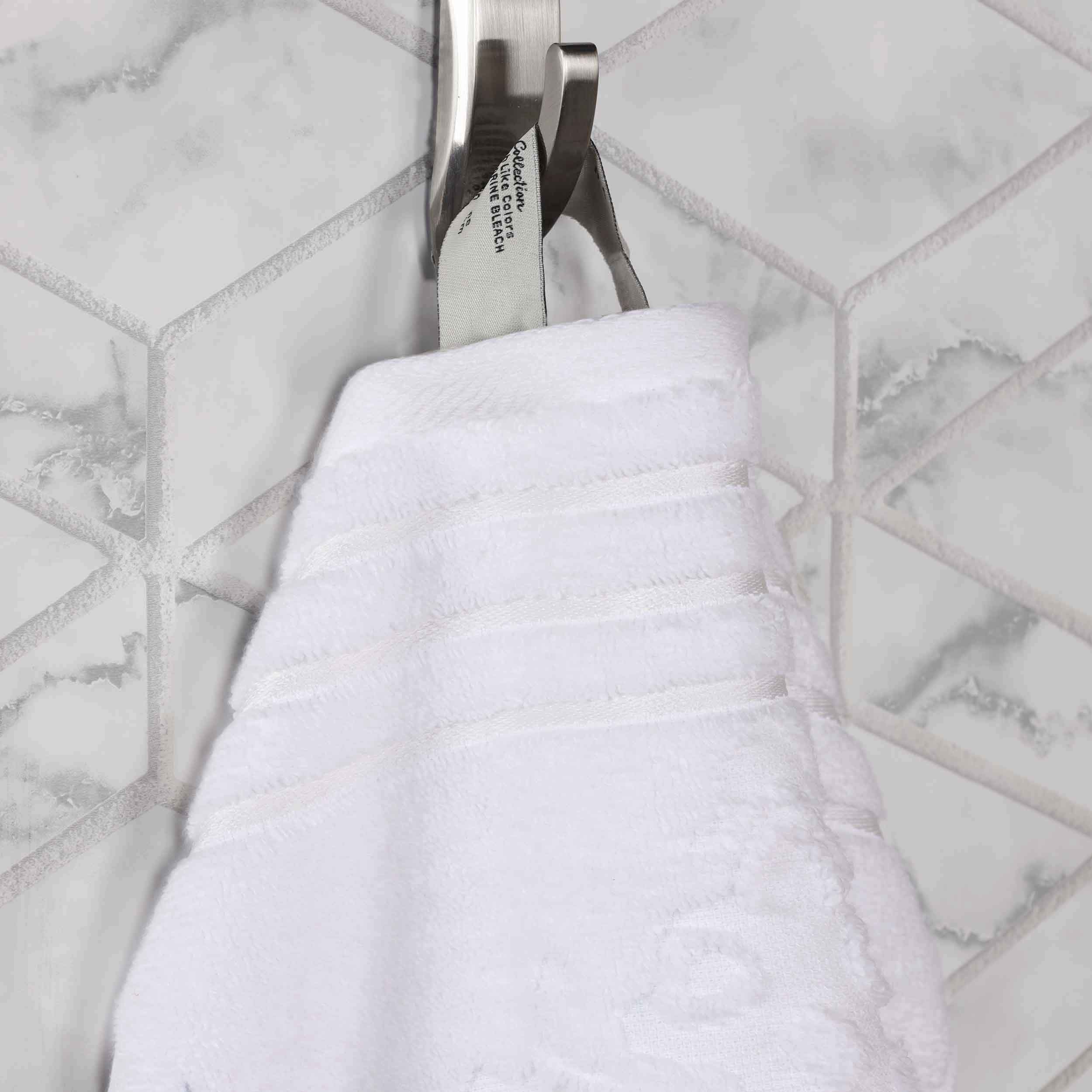 Premium 6-Piece Sadie Zero Twist Cotton Towel Set - Solid & Jacquard Floral Design | Ultra Soft & Absorbent Bath Towels for Spa, Hotel & Luxury Home Use