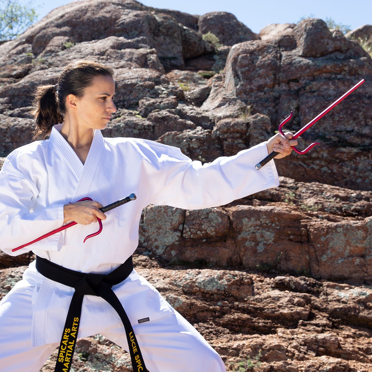 Premium Aluminum Octagon Sai - High-Quality Martial Arts Training Weapon for Self-Defense, Kung Fu, and Kobudo Practice | Perfect for Dojo Training, Cosplay, and Collectors