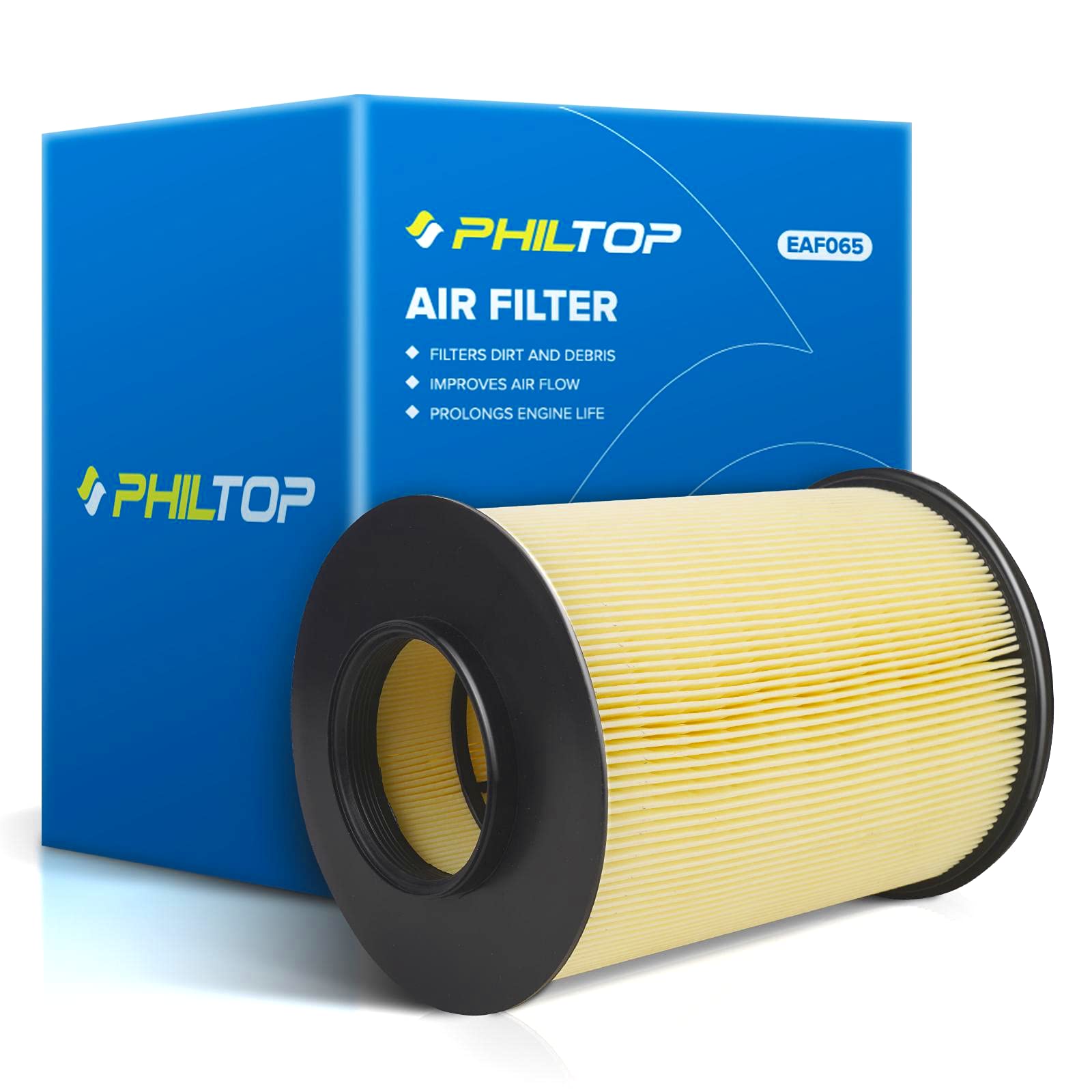 PHILTOP Engine Air Filter CA11114 Replacement for Ford Escape, Focus, Transit Connect & Lincoln MKC (2012-2019) | High Performance Air Filter for Better Engine Protection & Fuel Efficiency | Perfect for City Driving & Off-Road Adventures
