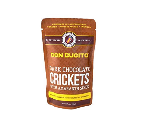Organic Dark Chocolate Covered Crickets - High Protein Edible Insect Snacks by Don Bugito | Vegan, Gluten-Free & Sustainable Protein Source | Perfect for Hiking, Camping & Keto Diet