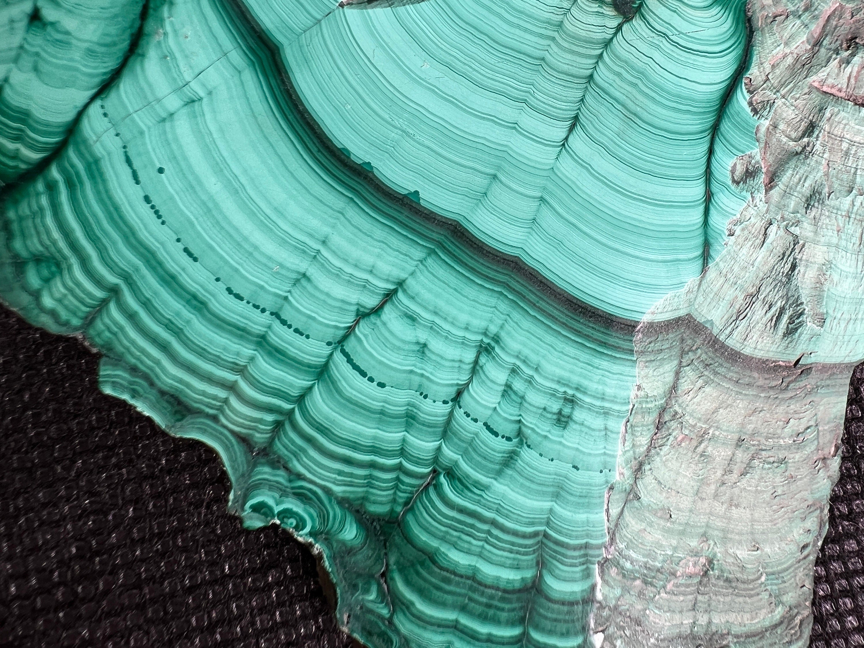 Premium MALACHITE Crystal Slab - Natural Green Malachite Stone for Jewelry Making, Unique Spiritual Gift & Home Decor (50429) | Healing Crystal Display, Meditation Space Decor, Energy Stone Collection