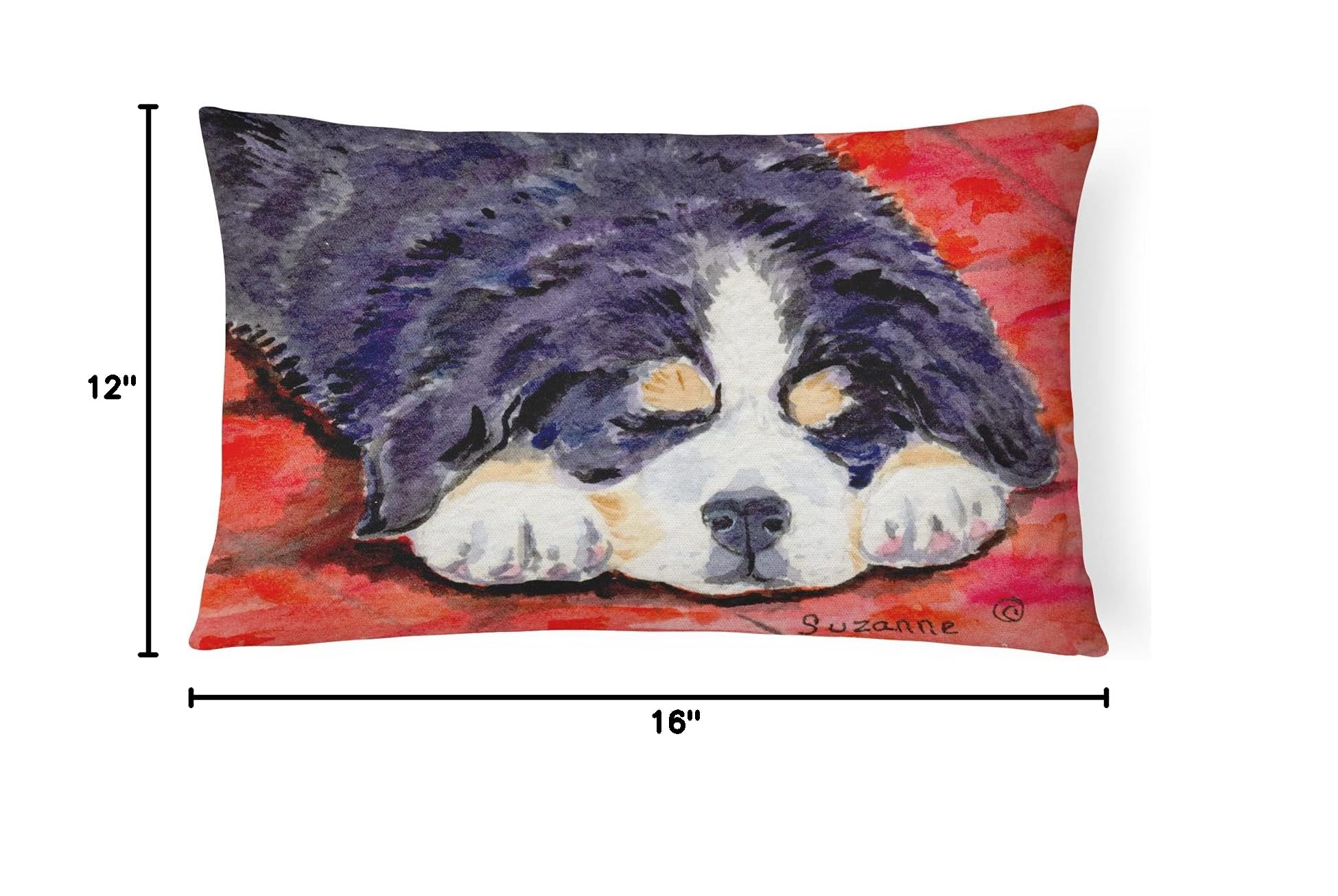 Bernese Mountain Dog Decorative Pillow - Indoor Outdoor Use for Couch, Bed, Patio