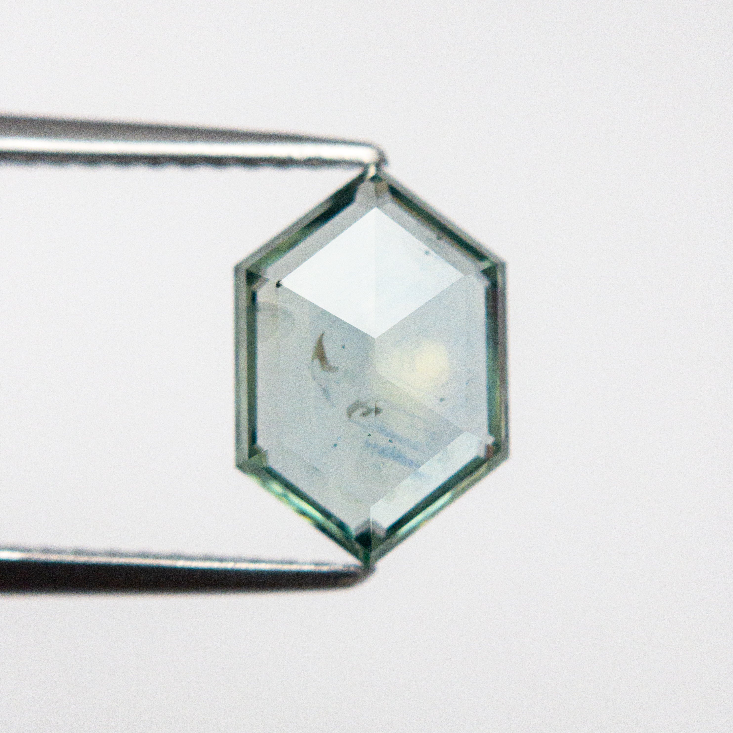2.50ct Natural Hexagon Rose Cut Sapphire Gemstone - 10.63x7.17x3.04mm for Jewelry Making, Engagement Rings & Unique Gifts