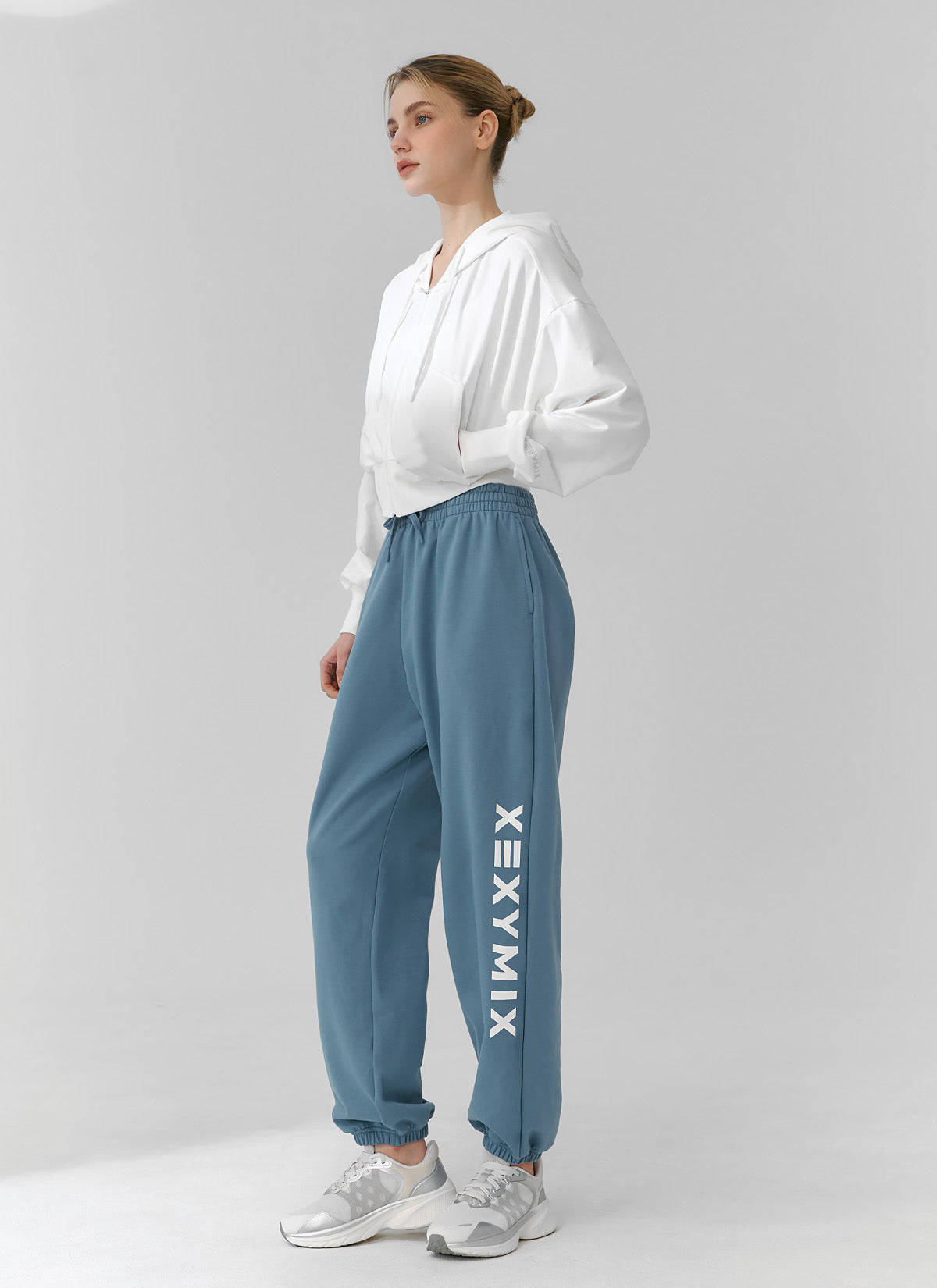 Big Logo Lettering Loose Fit Jogger Pants for Men - Comfortable Casual Sweatpants for Gym, Running, Lounge & Streetwear Fashion