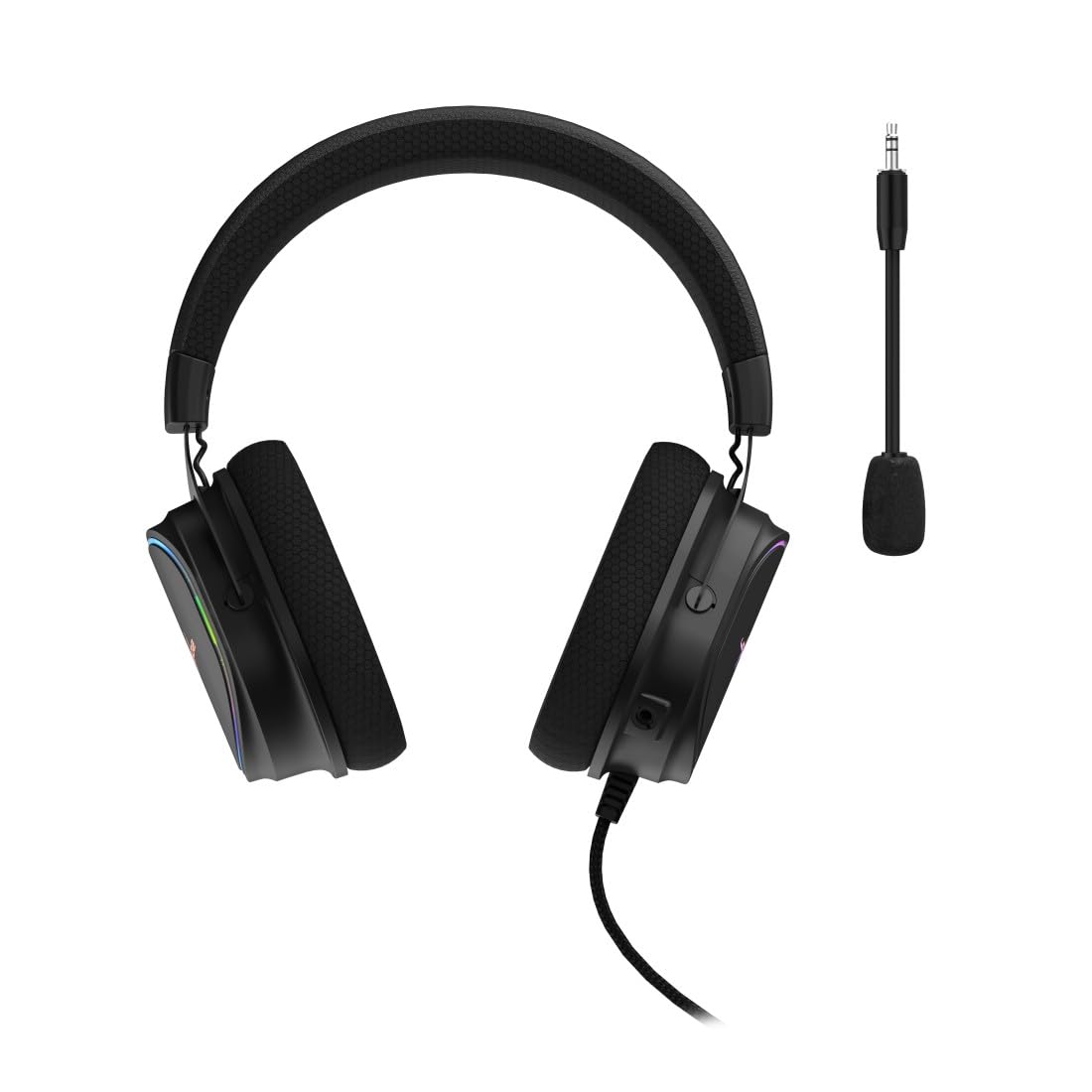 uRage Gaming Headset SoundZ 800.7.1 V2 - Wired 7.1 Virtual Surround Sound Headphones for PS5, PC, Xbox - Multi-Platform Gaming Headset with 2m USB Cable (Black) - Perfect for Competitive Gaming & Immersive Audio Experience