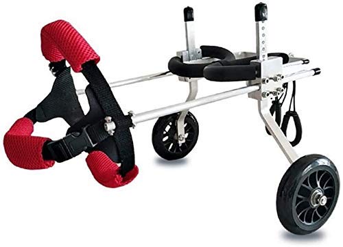 **Adjustable Dog Wheelchair for Disabled Pets - Mobility Scooter & Hind Limb Support Harness - Small Size (Color Options) - Ideal for Rehabilitation & Daily Walks**