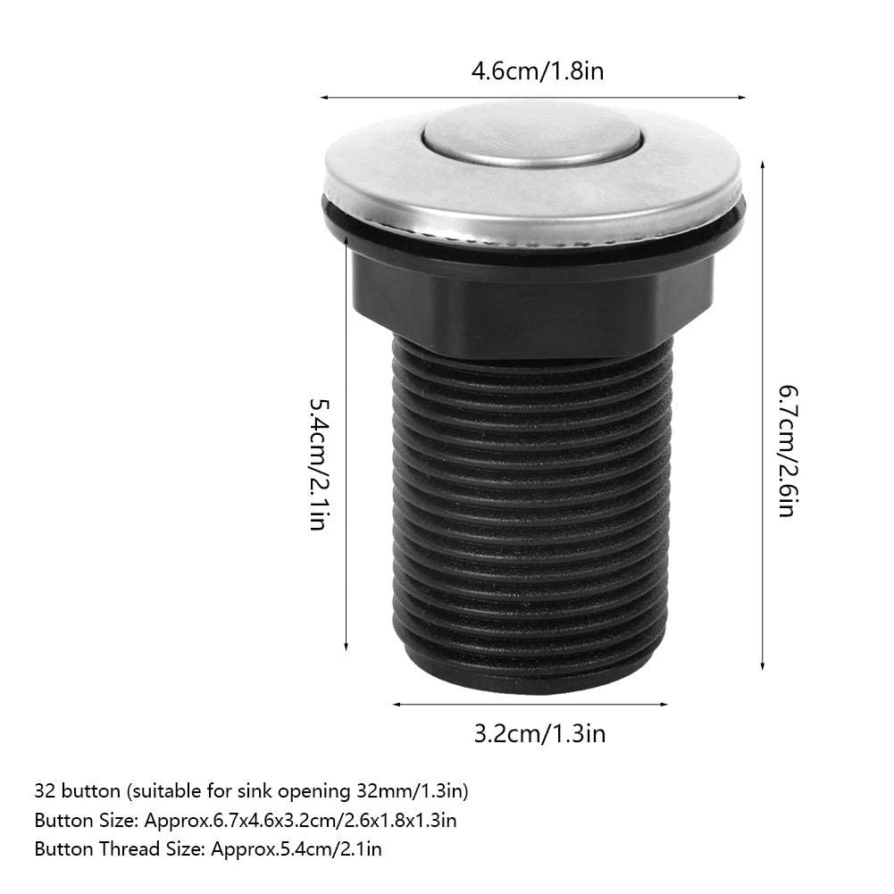 Air Switch Air Hose Button Kit for Garbage Disposal & Bathtub - Easy Installation, Waterproof Design for Kitchen Sink & Bathroom Use