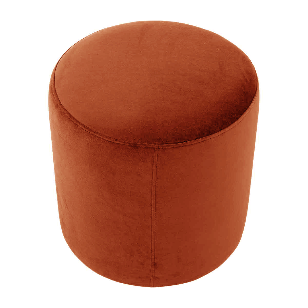 Juliette Velvet Ottoman Stool 16 Inch Round Footrest Pouf - Perfect for Living Room, Bedroom, or Nursery Decor