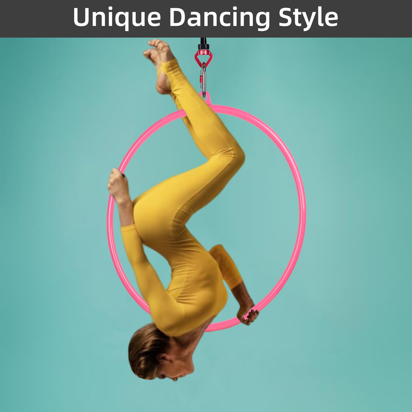 **PRIOR FITNESS Aerial Hoop Set – Professional Circus Lyra Hoop Kit with Complete Rigging Hardware for Home, Yoga & Dance | Acrobatics Equipment for Indoor & Outdoor Fitness Training**