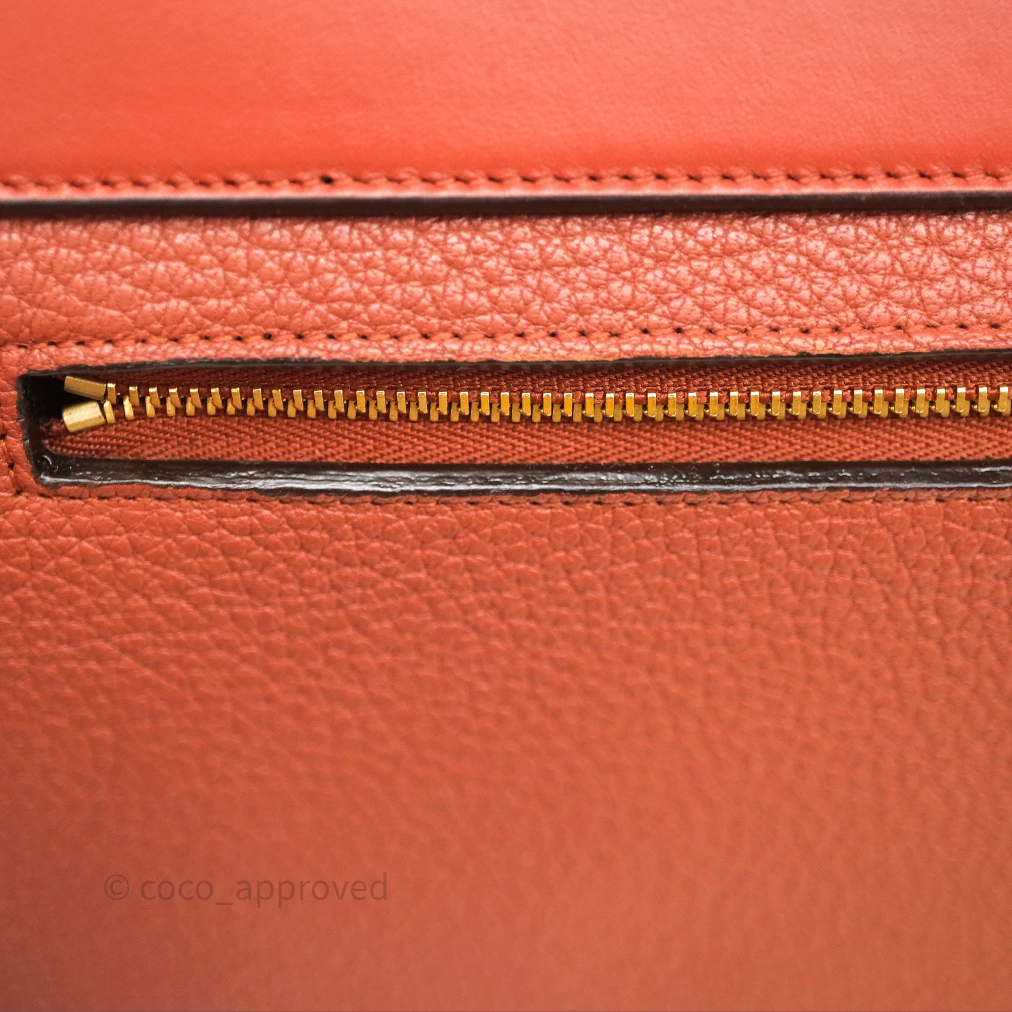 Celine Mini Belt Bag in Brick Red Grained Goatskin Leather with Gold Hardware - Perfect for Everyday Use, Work & Travel