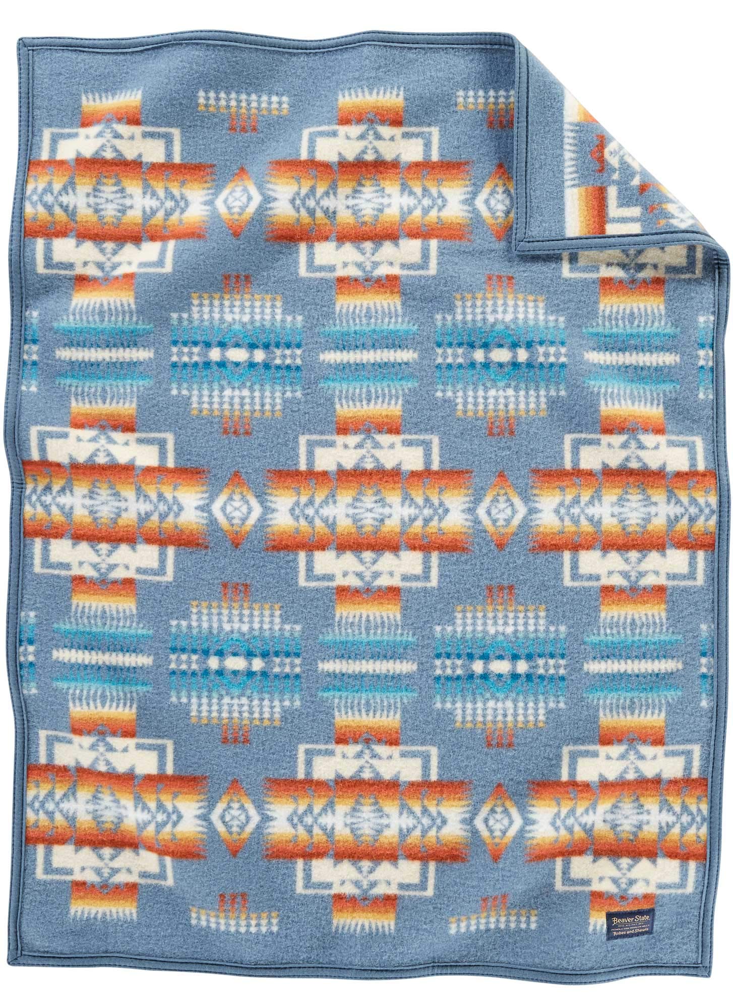 Pendleton Chief Joseph Crib Blanket - Soft Slate Gray Baby Blanket for Nursery, Swaddling & Stroller - Cozy & Durable Wool Blend for Boys & Girls