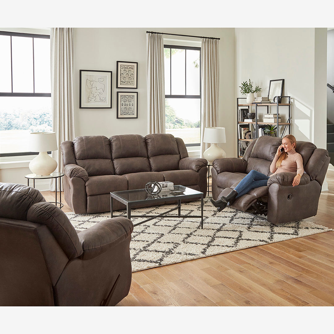 Phoenix Manual Rocker Recliner Chair - Comfortable Living Room Furniture for Relaxing, Reading & Watching TV
